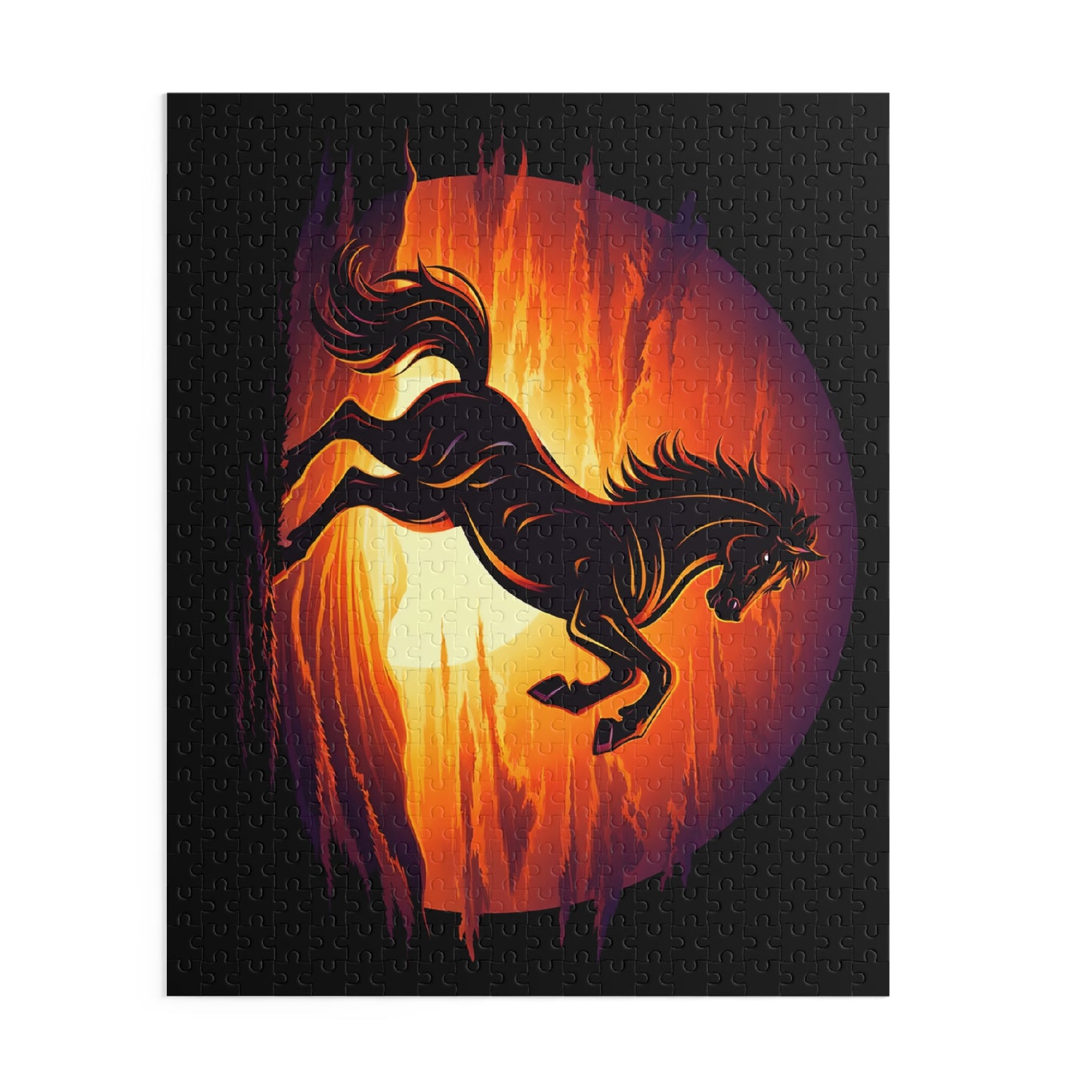 Sunset Stallion 500 Piece Jigsaw Puzzle