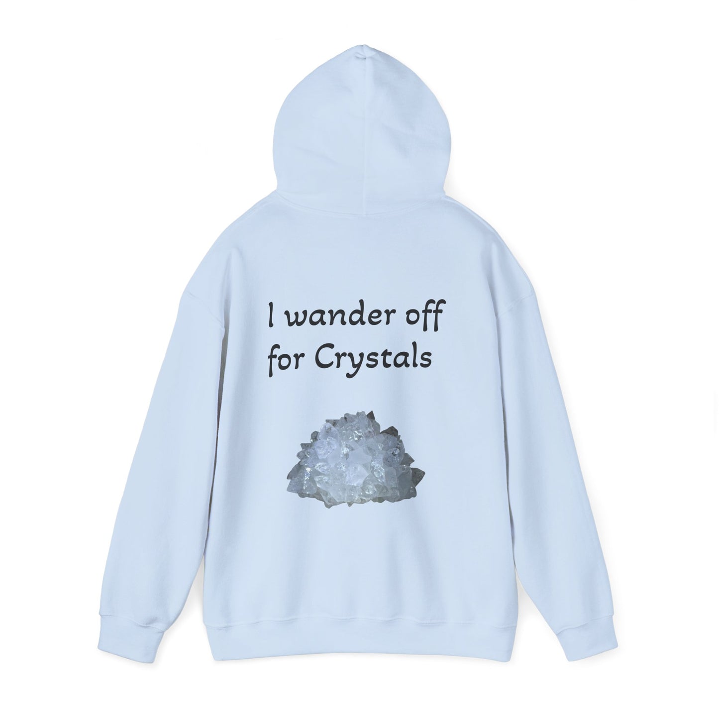 Savanna's  "Sparkle Alert: I wander off for Crystals" Adult Sweatshirt - Hooded