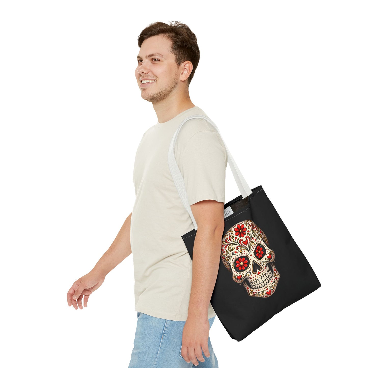 Ruby's Red Sugar Skull Tote Bag