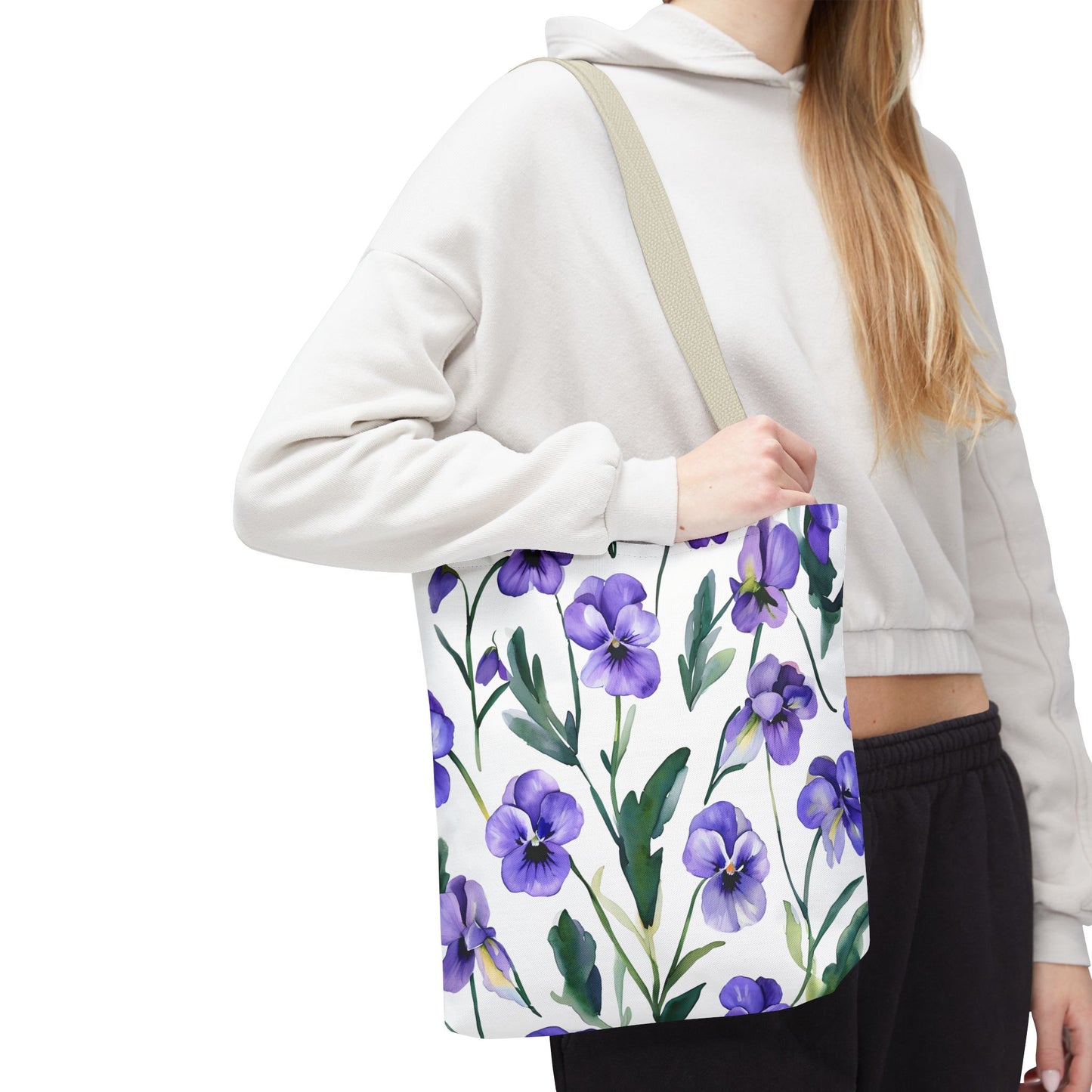 Perry's Pansy Floral Tote Bag