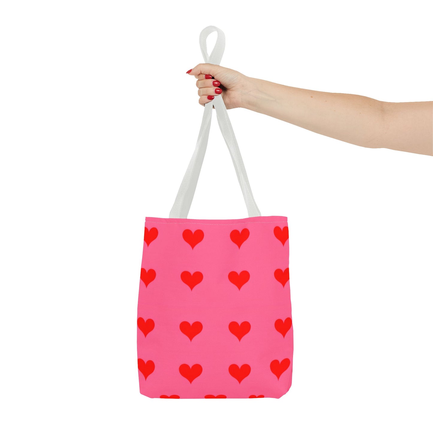 Paisley's Pink & Red Heart Tote Bag