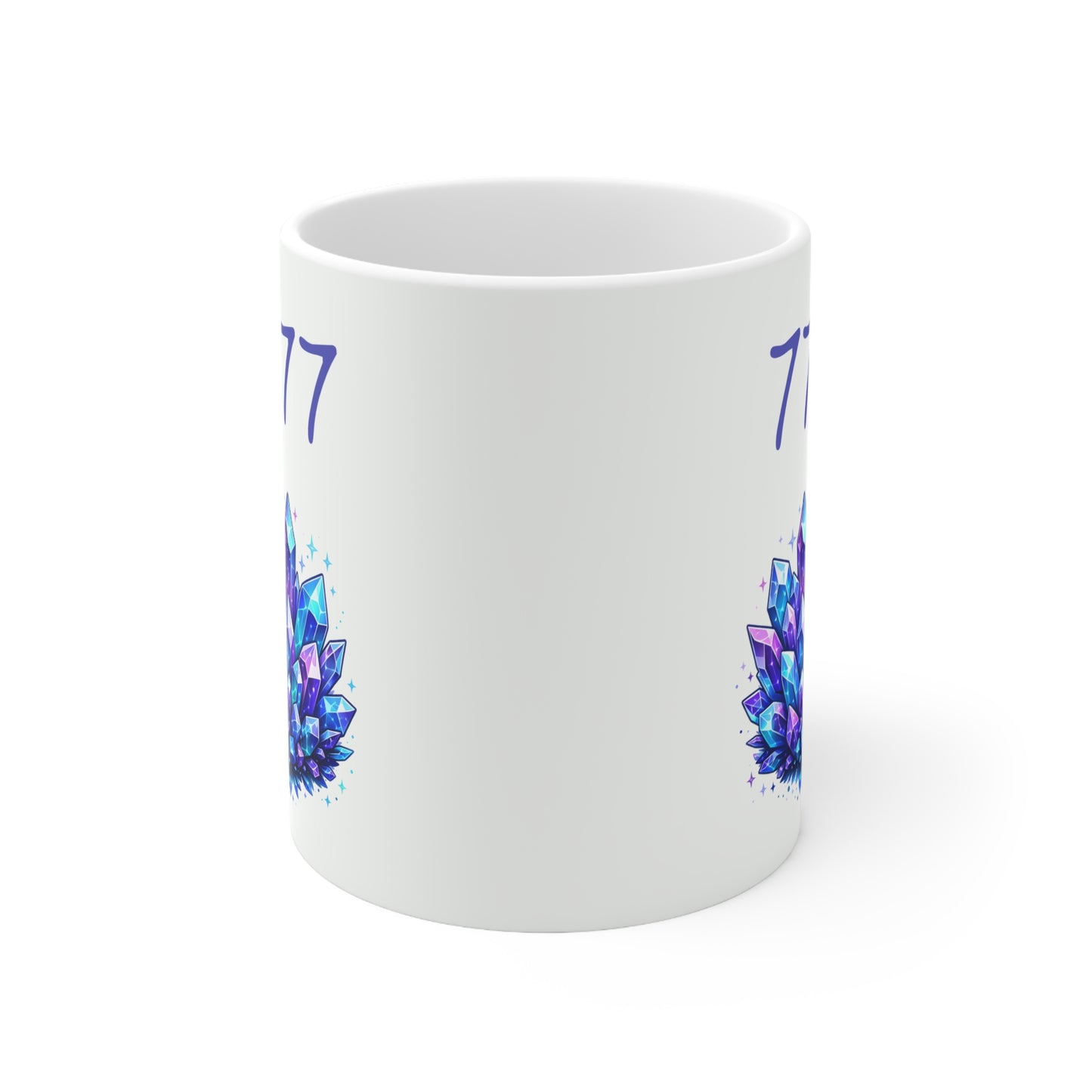 777 Crystal Ceramic Mug, Coffee Cup