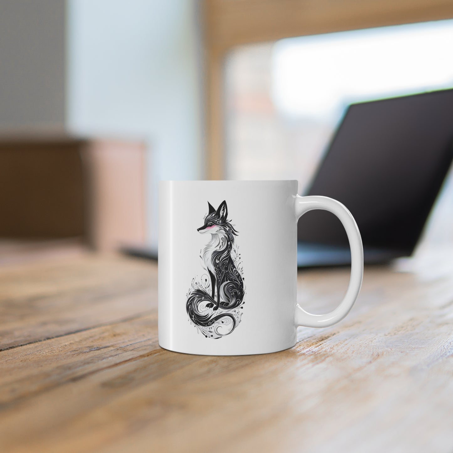 Foxy Ceramic Mug, Coffee Cup