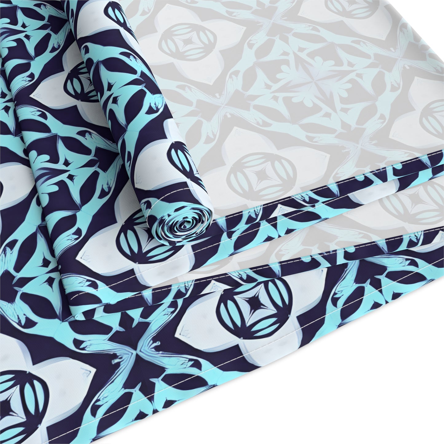 Bailey's Blue Geometric Table Runner