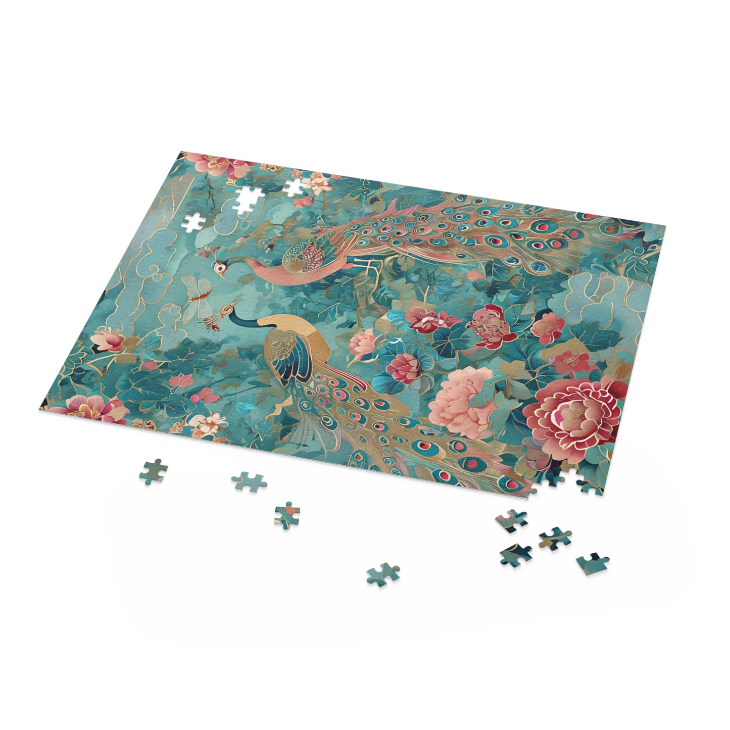 Peacock & Garden 500 Piece Jigsaw Puzzle