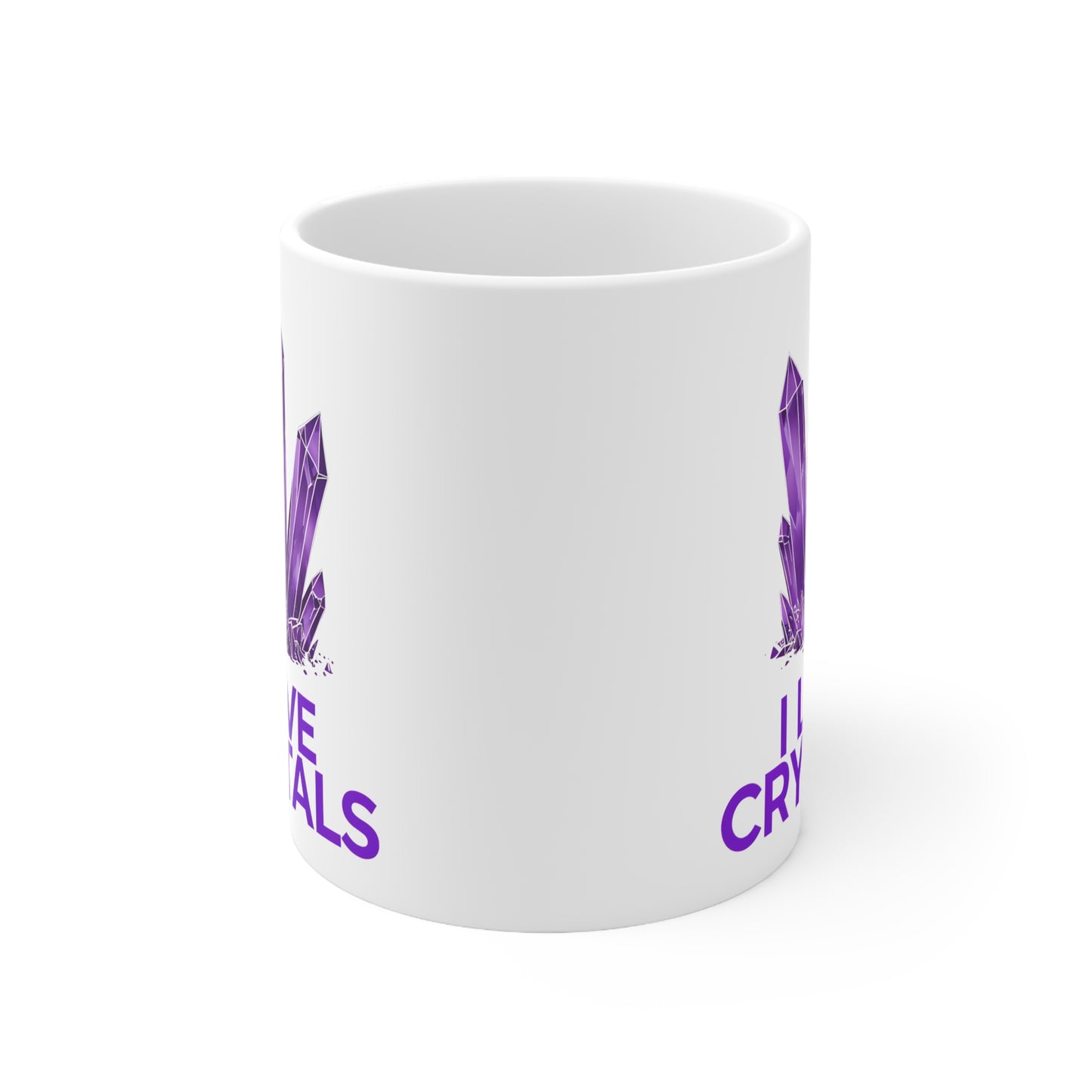 Ina's I love Crystals Ceramic Mug, Coffee Cup