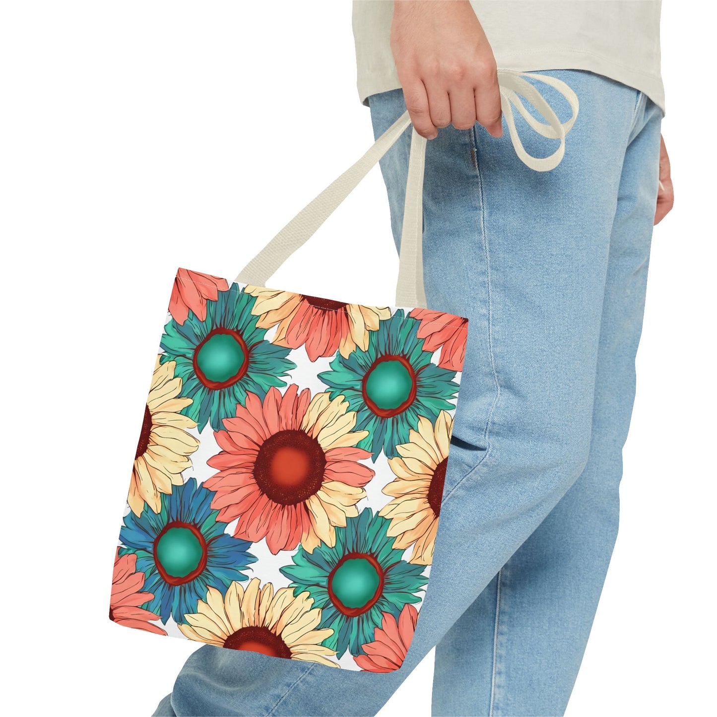 Coco's Colorful Sunflower Tote Bag