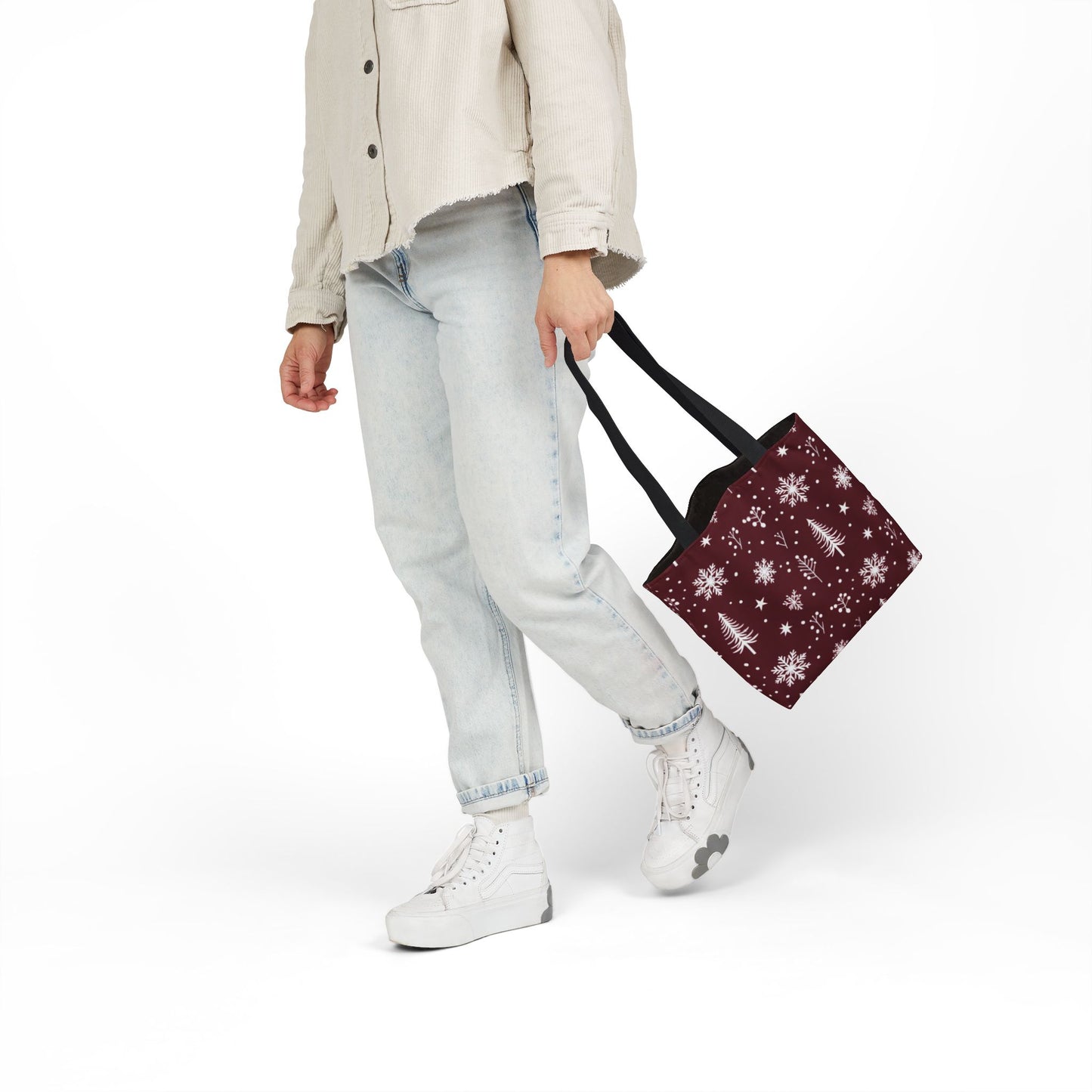Freya's Festive Snowflake Tote Bag