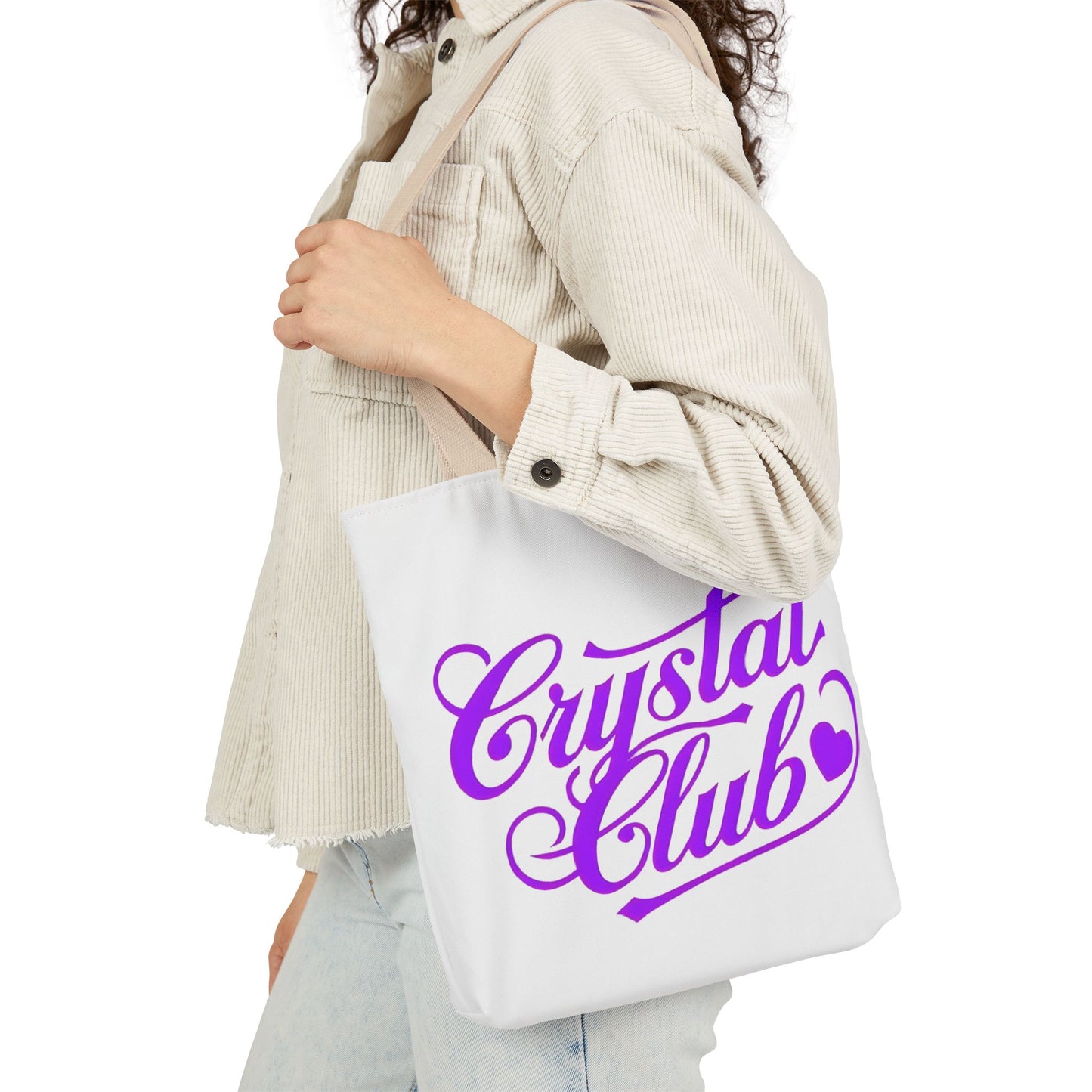 Purple Crystal Club Tote Bag