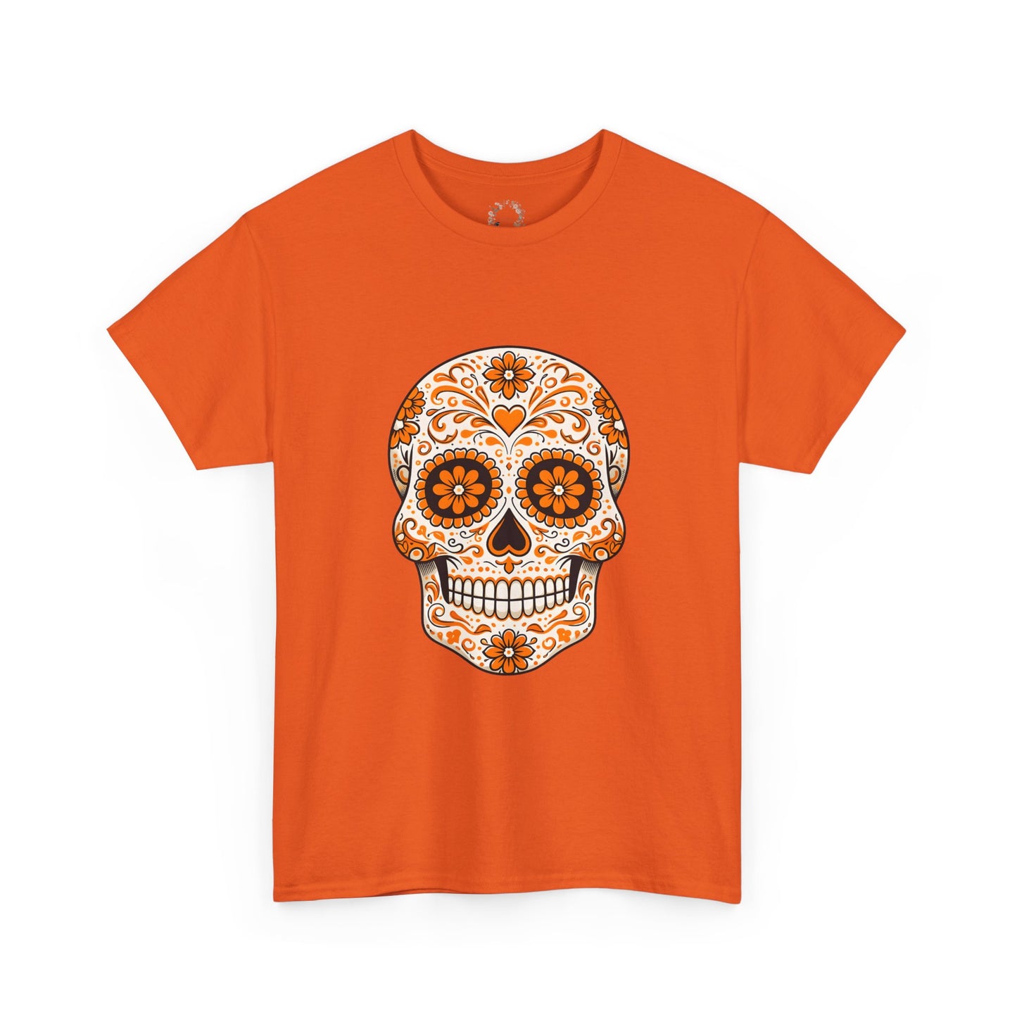 Ophelia's Orange Sugar Skull Adult Shirt