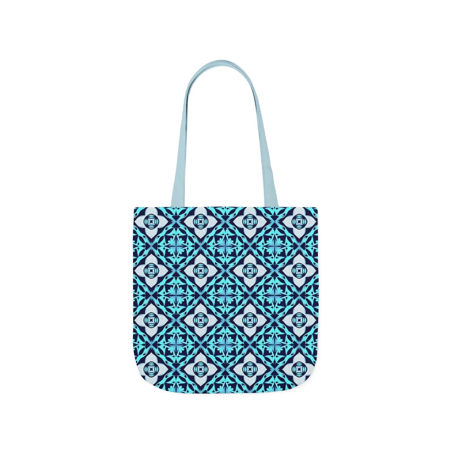 Gaia's Blue Geometric Tote Bag