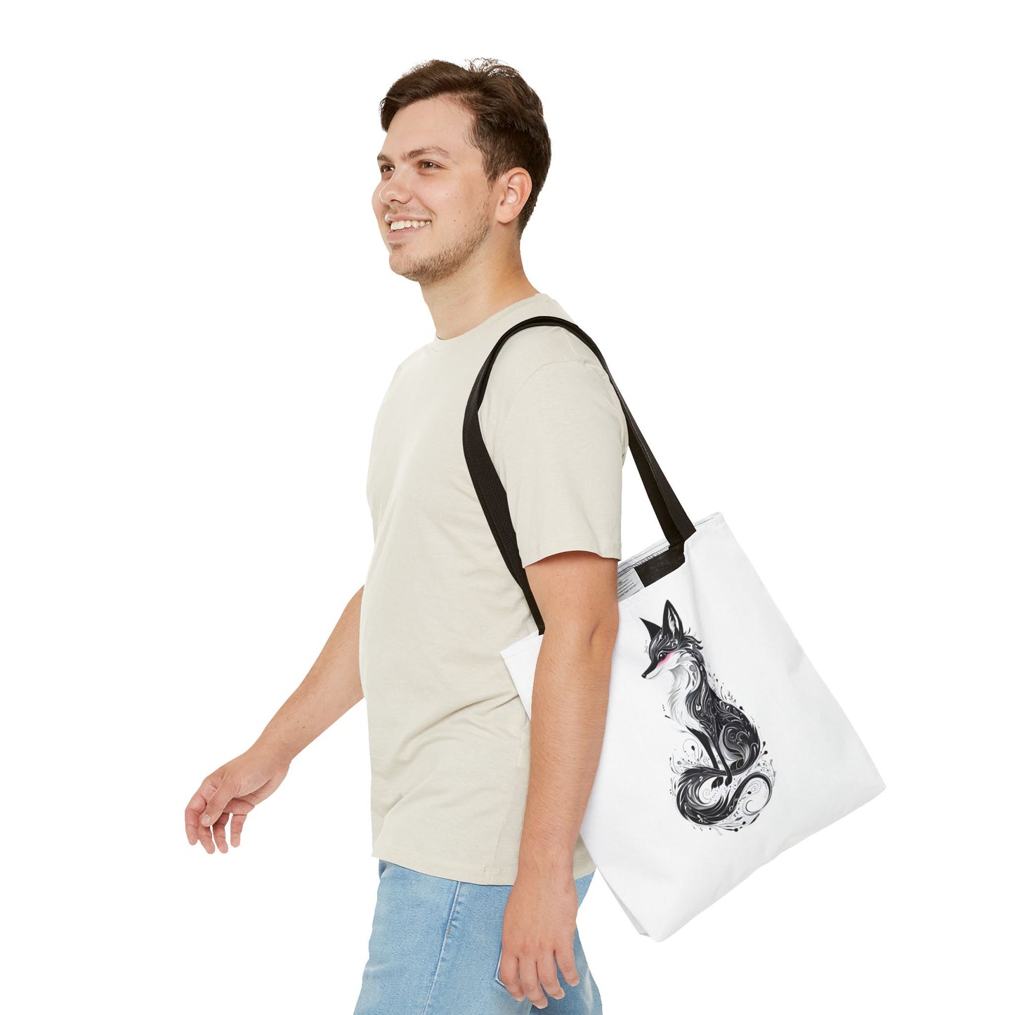 Mystic Black Fox Tote Bag