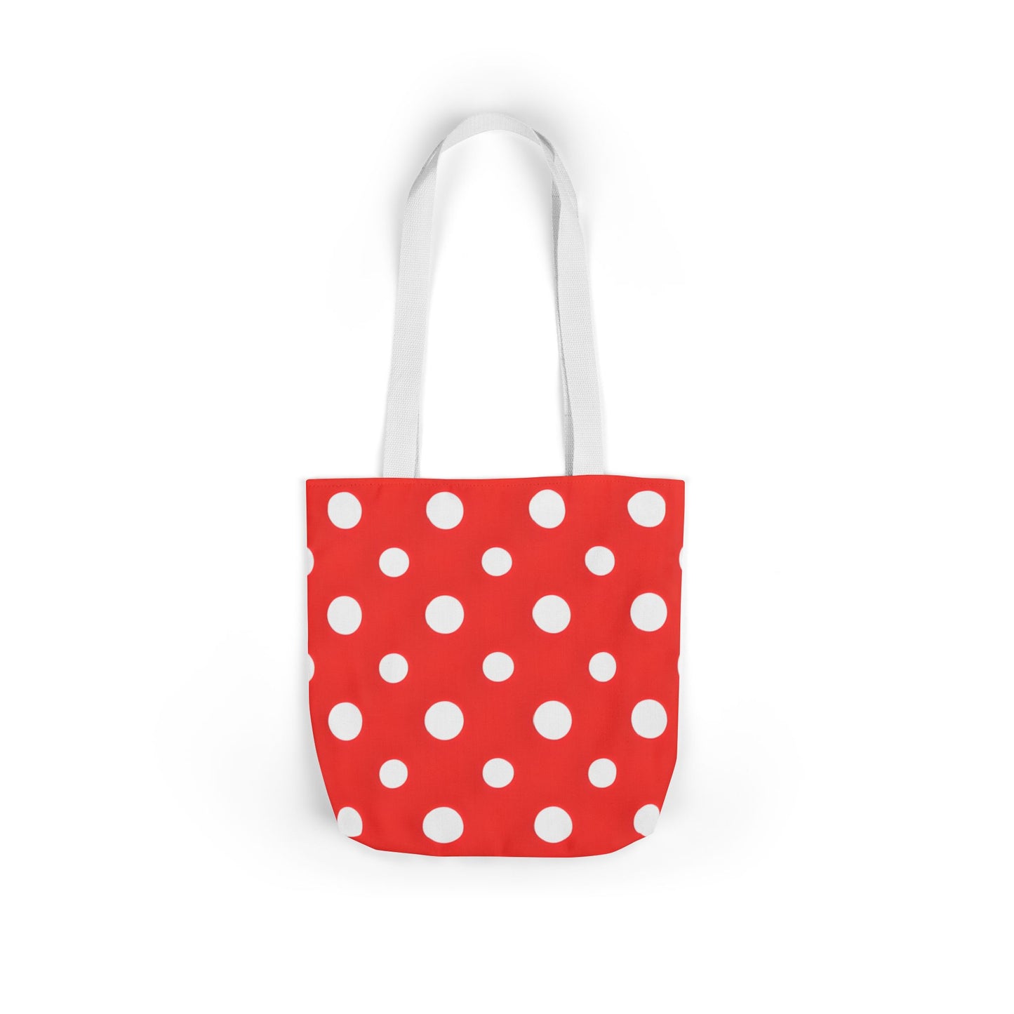 Reba's Red Polka Dot Canvas Tote Bag