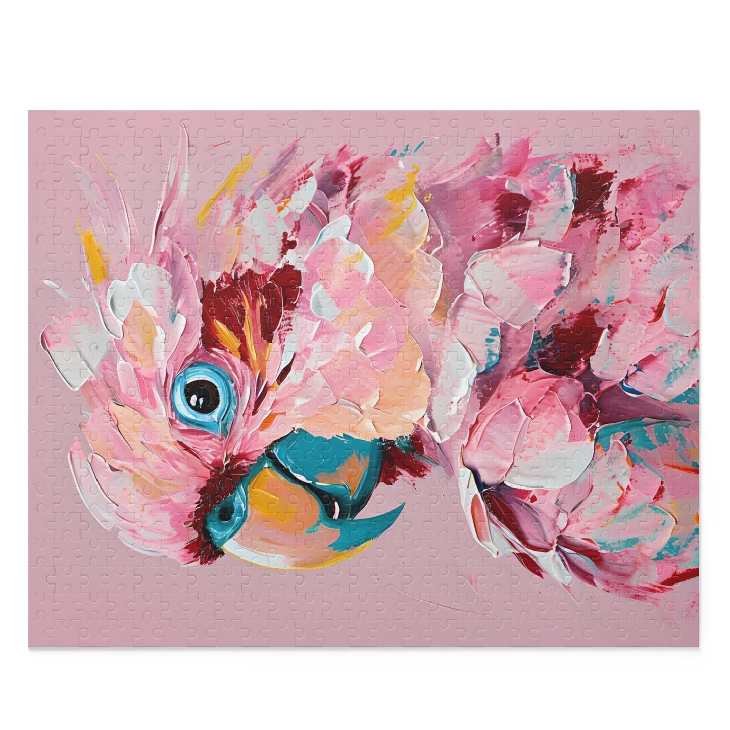 Pink Parrot 500 Piece Jigsaw Puzzle