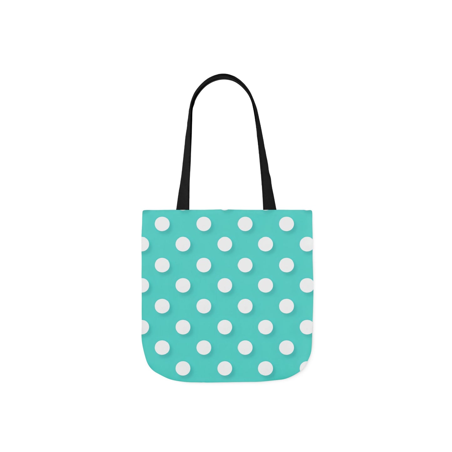 Albert's Aqua Polka Dot Tote Bag