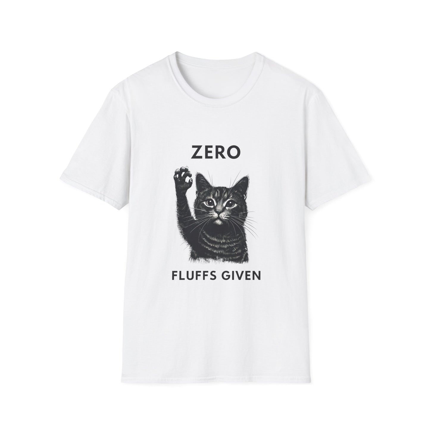 Mickey Zero Fluffs Given Cat Adult Shirt