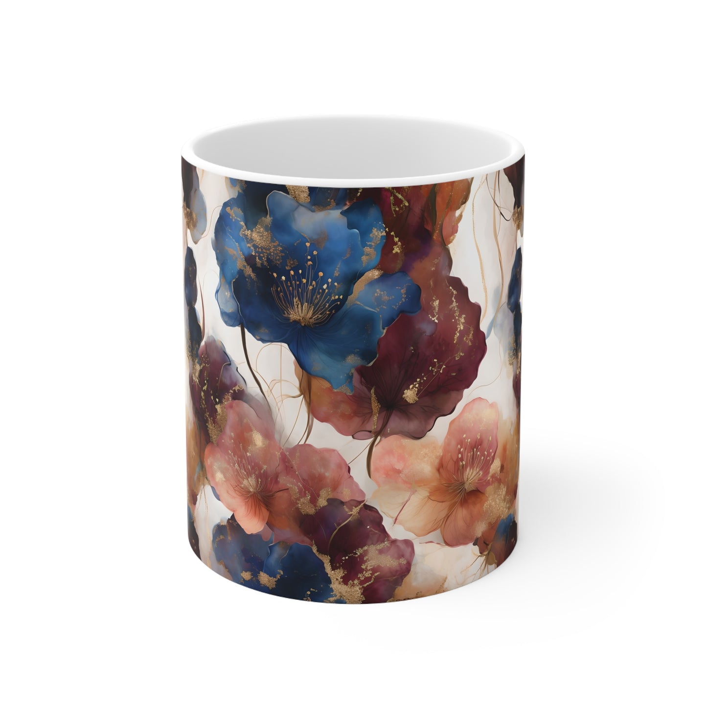 Elisabeth's Flower Ceramic Mug, Coffee Cup