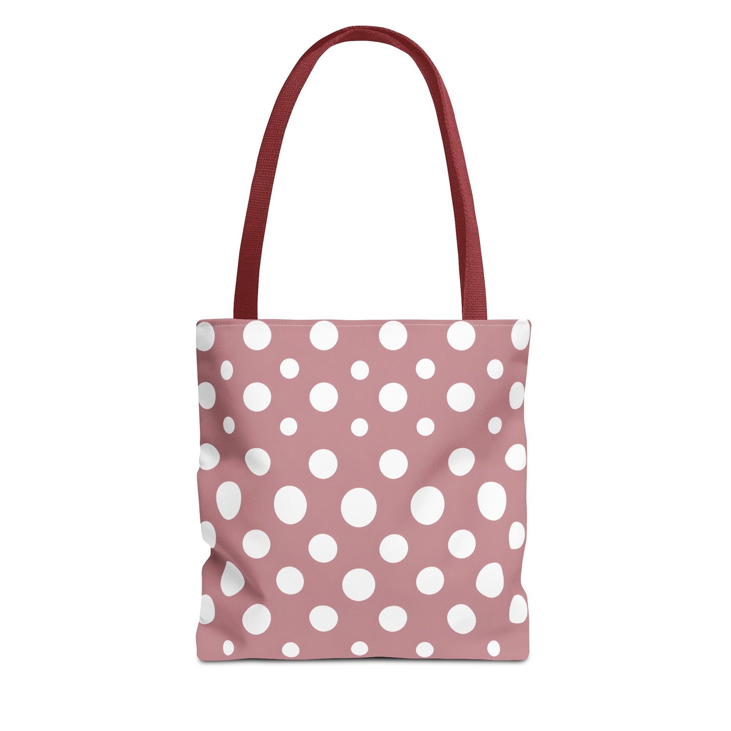 Chic Pink Polka Dot Tote Bag