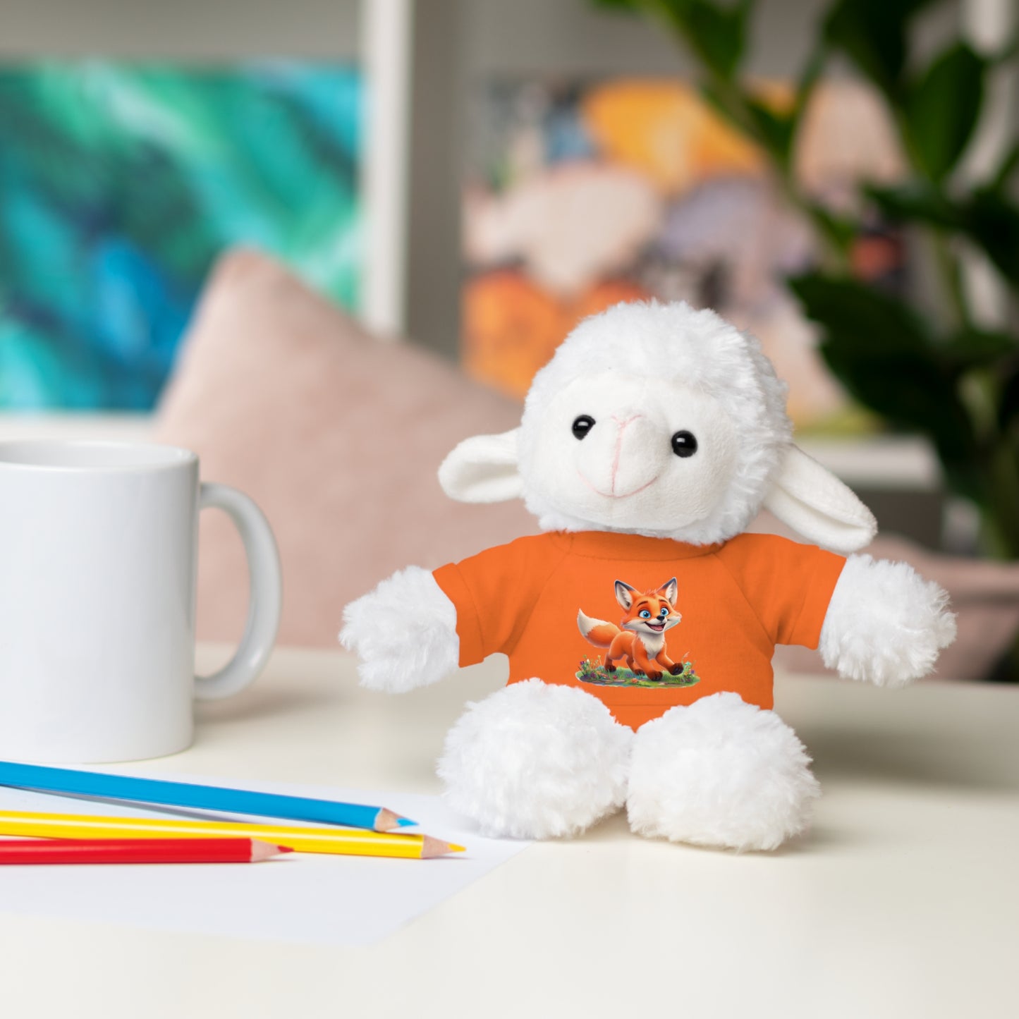 Fox On Tee Animal Plush