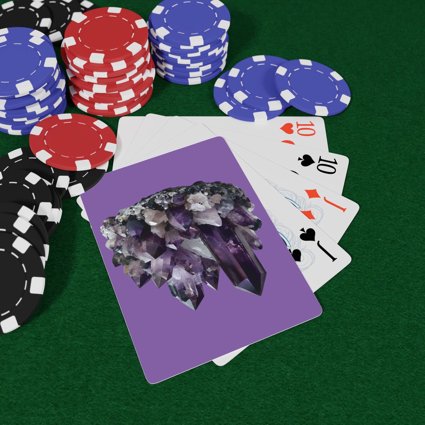 Amethyst Cluster Playing Cards