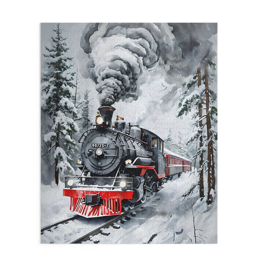 Steam Train Winter 500 Piece Jigsaw Puzzle