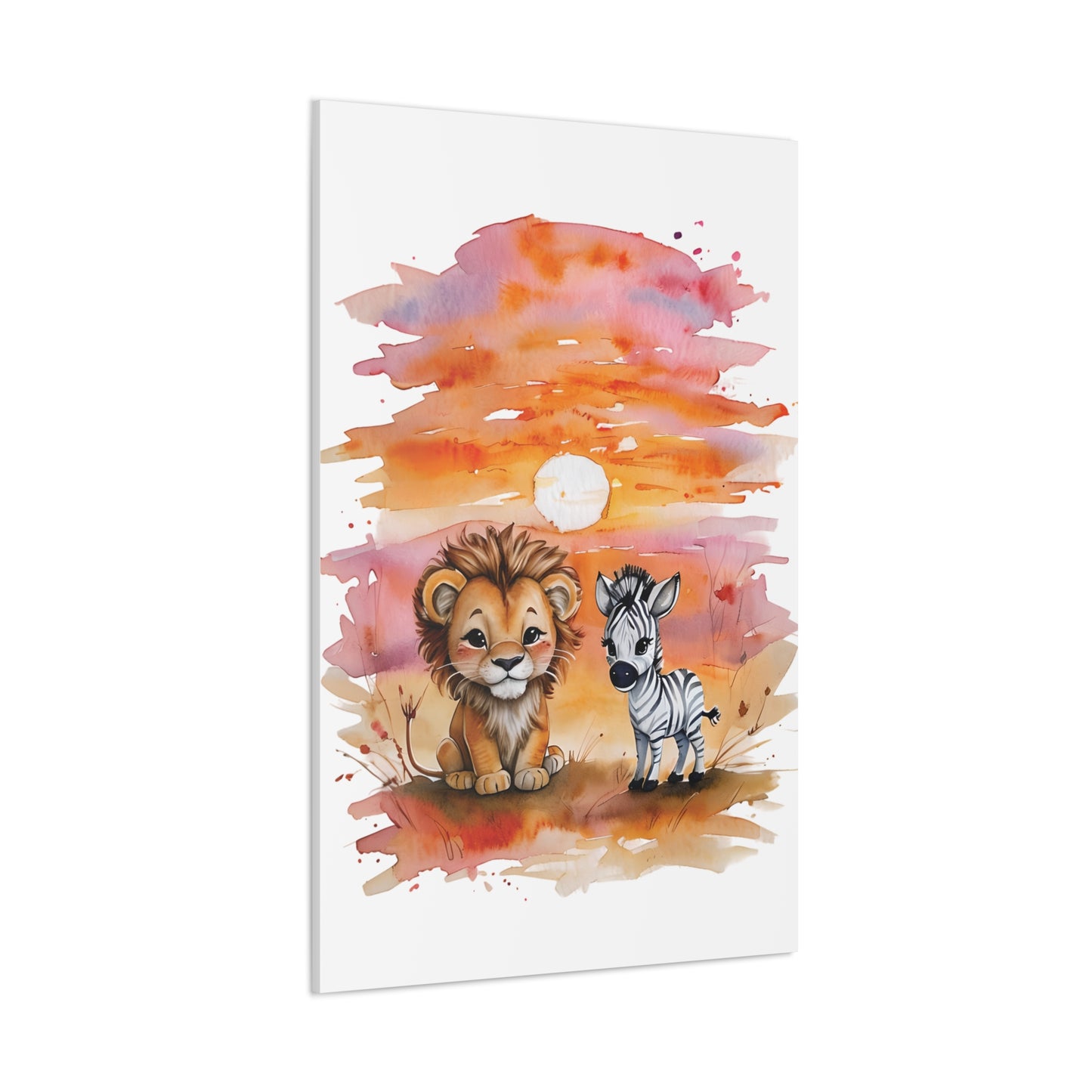 Lily & Fred Whimsical Animal Canvas