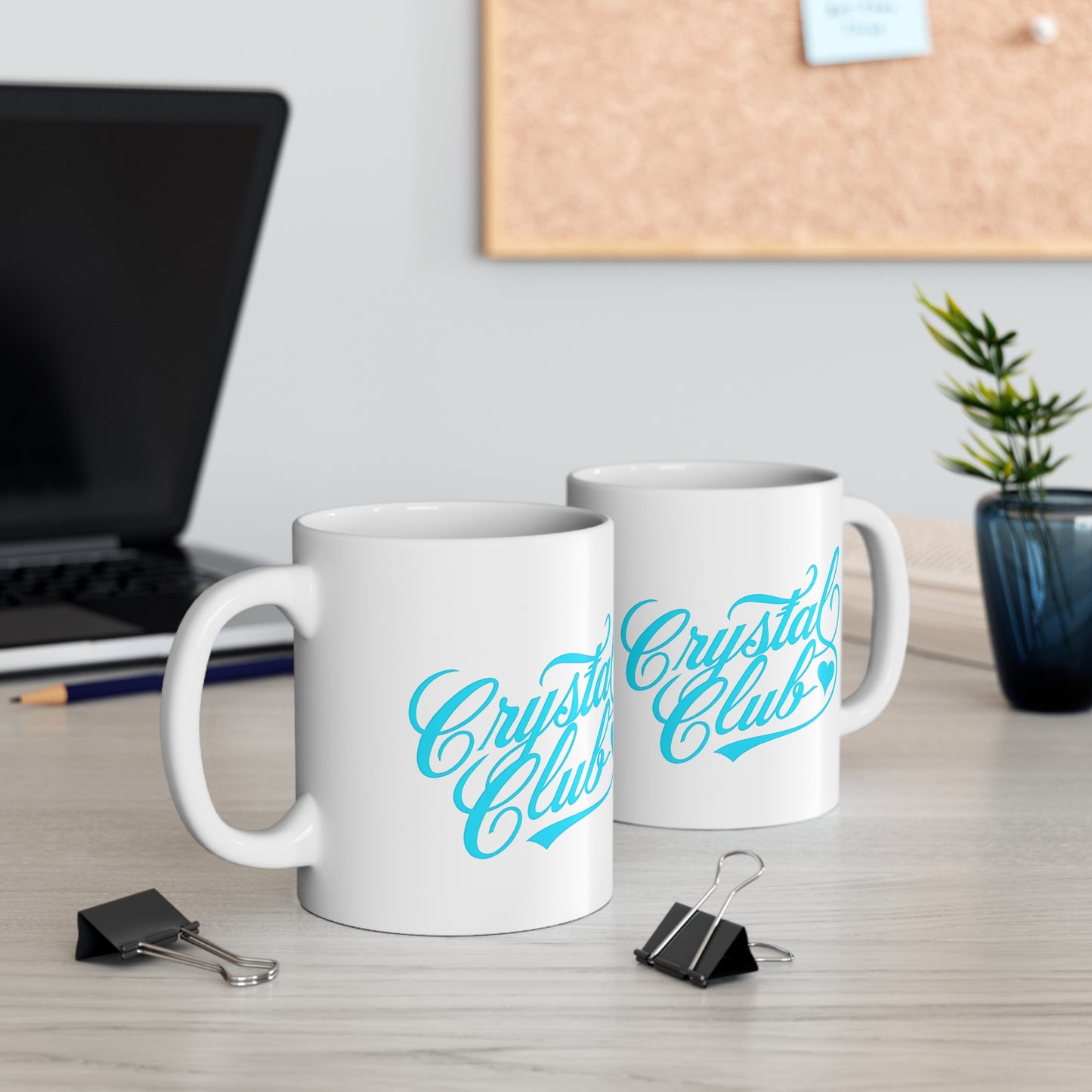 Blue Crystal Club Ceramic Mug, Coffee Cup