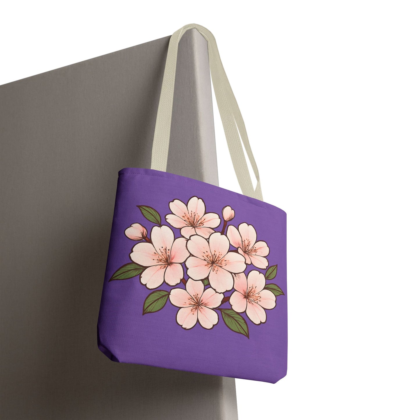 Pedro's Purple Cherry Blossom Tote Bag