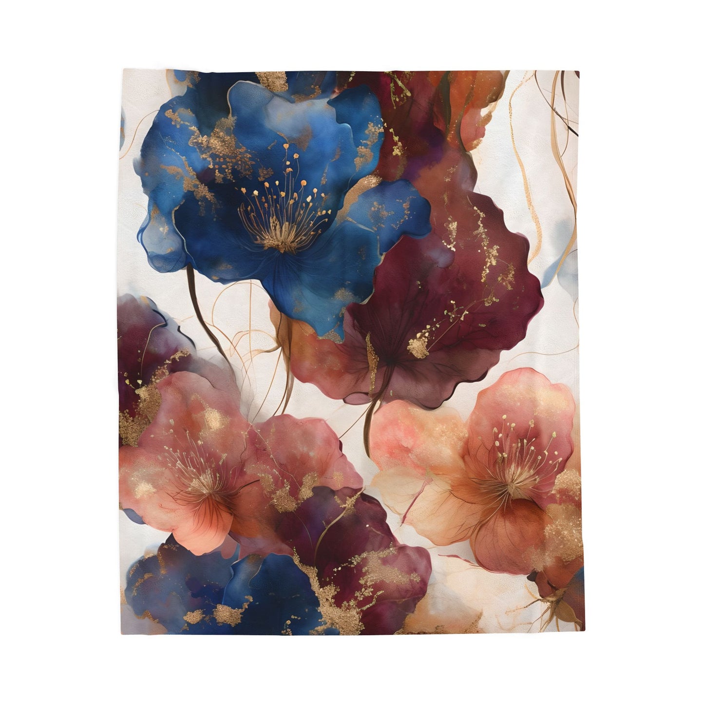 Stef's Floral Plush Blanket