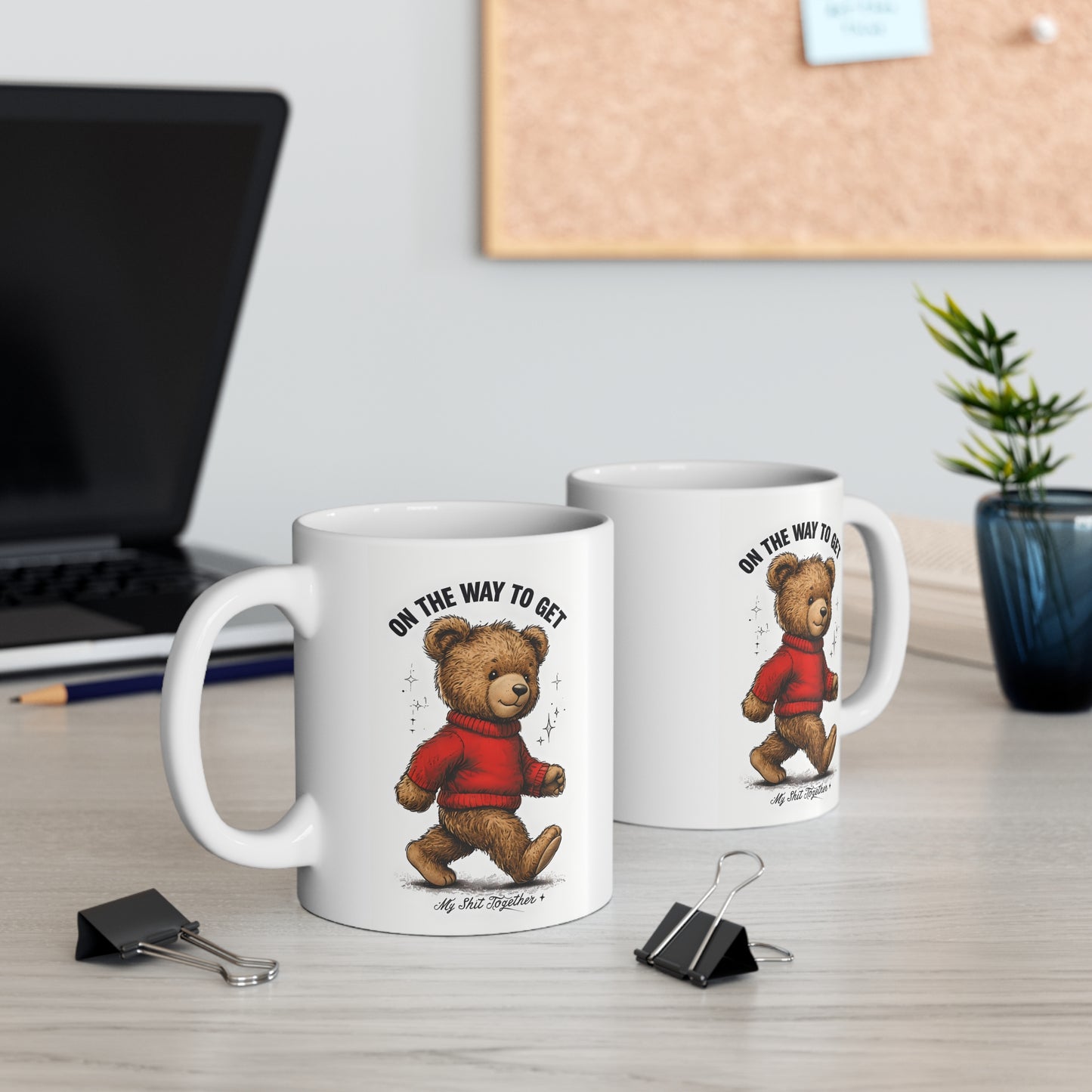 Buster Bear Ceramic Mug, Coffee Cup