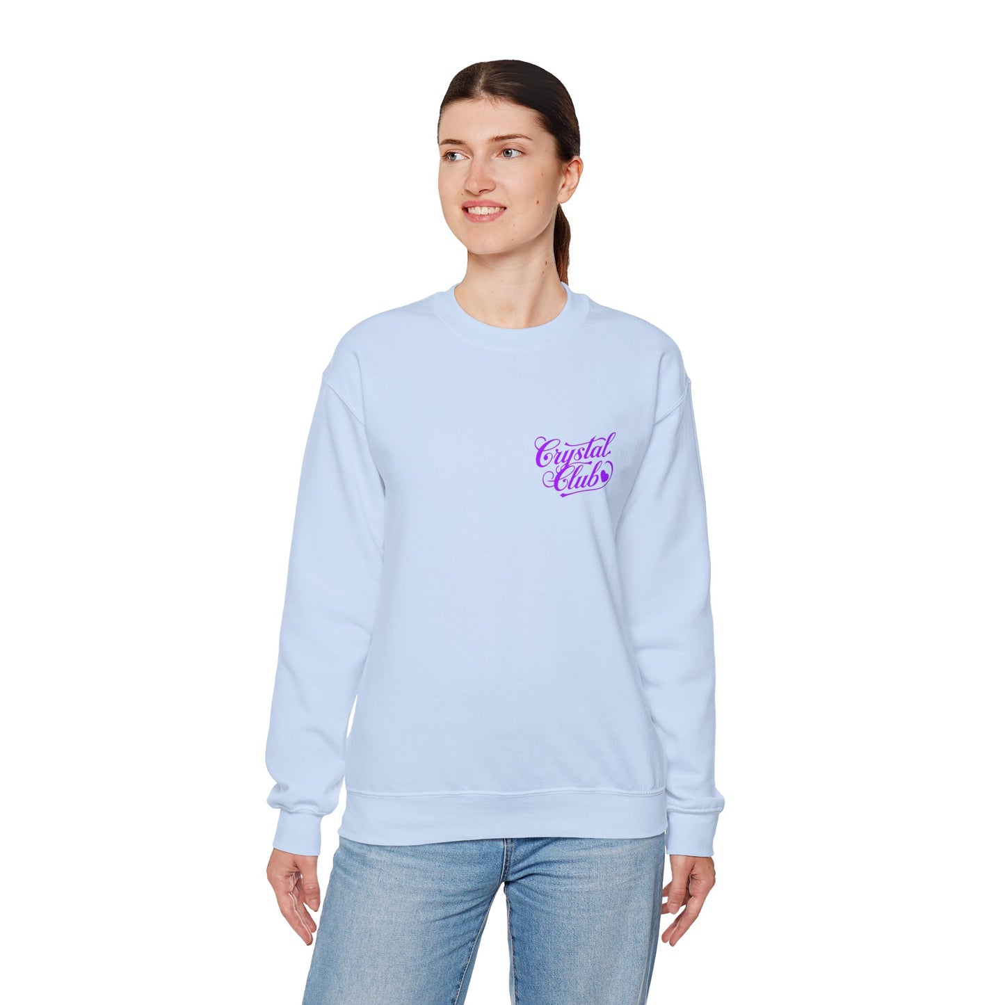 Purple Crystal Club Adult Sweatshirt - Crewneck