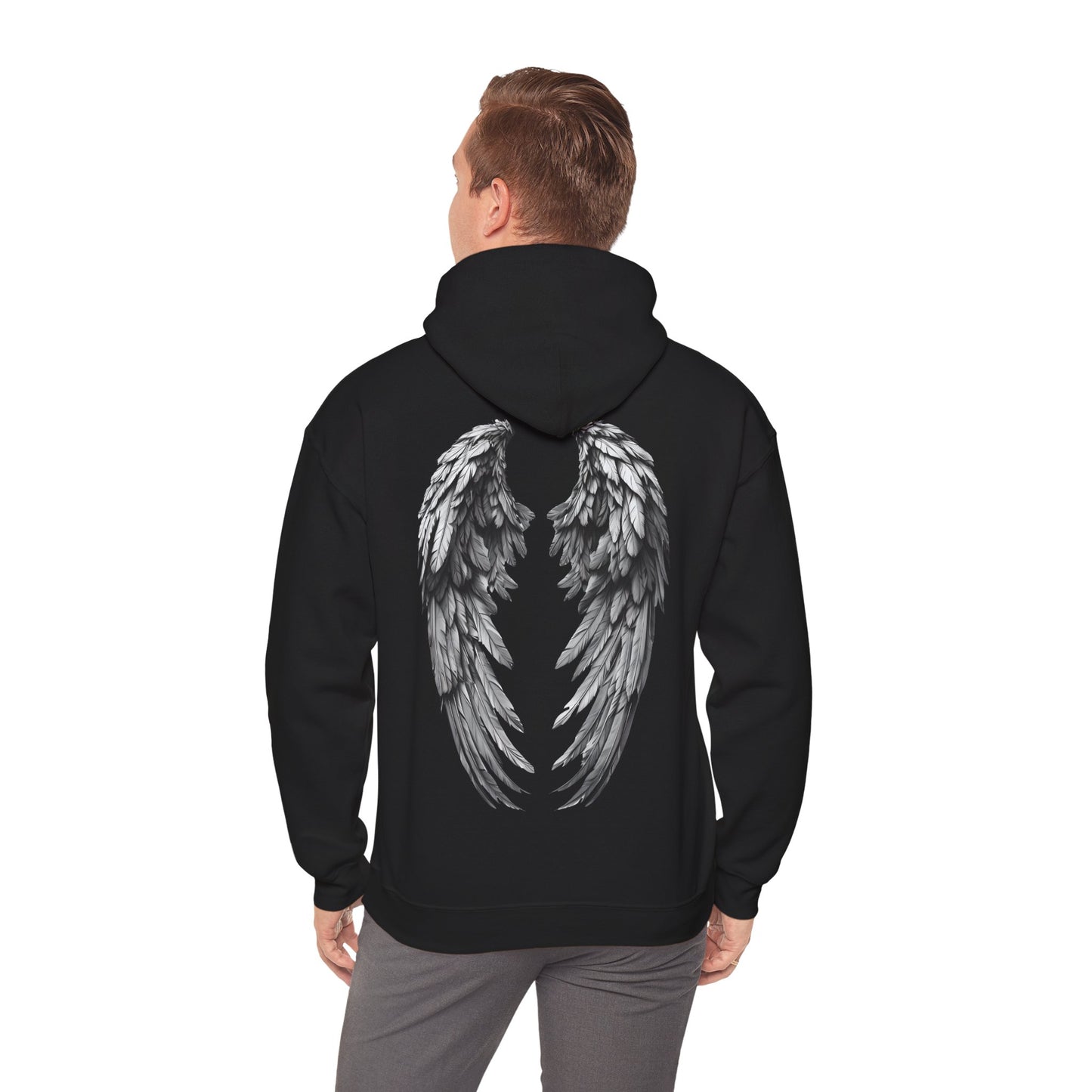 Wayne's Eagle & Wing Print Adult Sweatshirt - Hooded