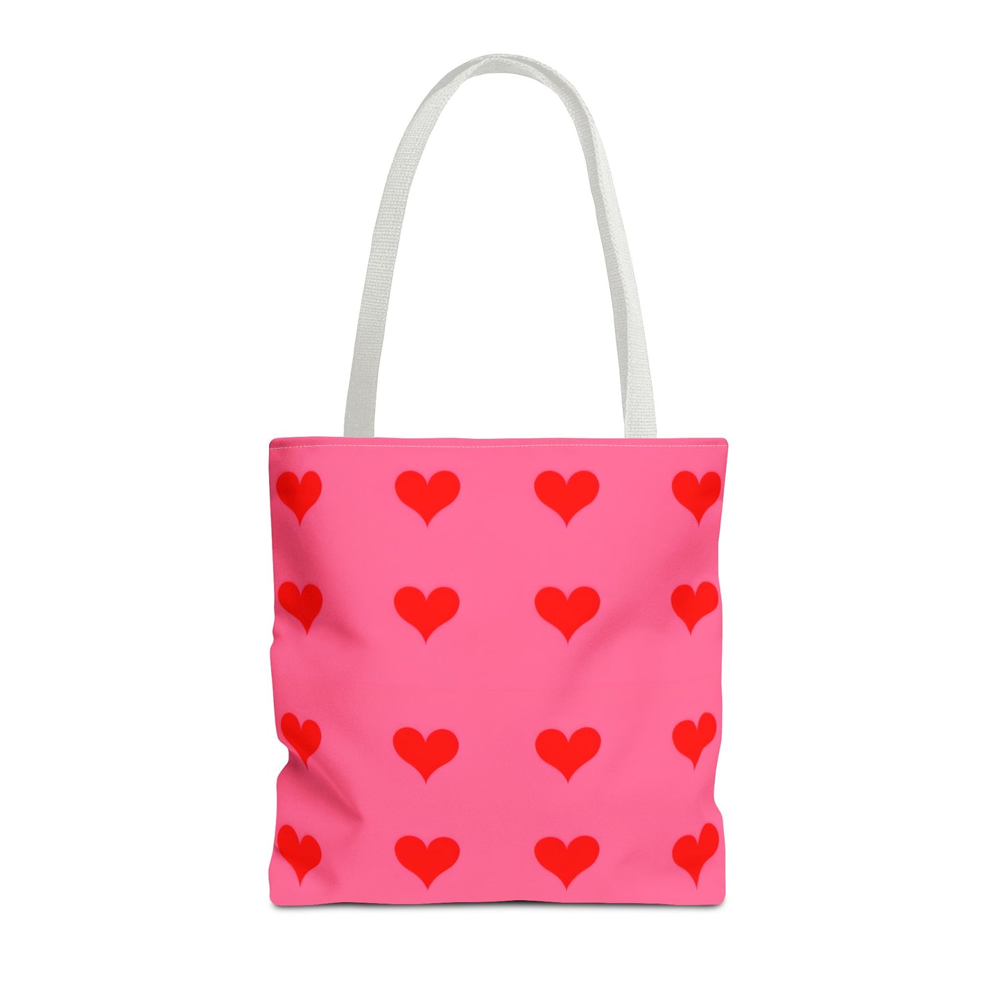 Paisley's Pink & Red Heart Tote Bag