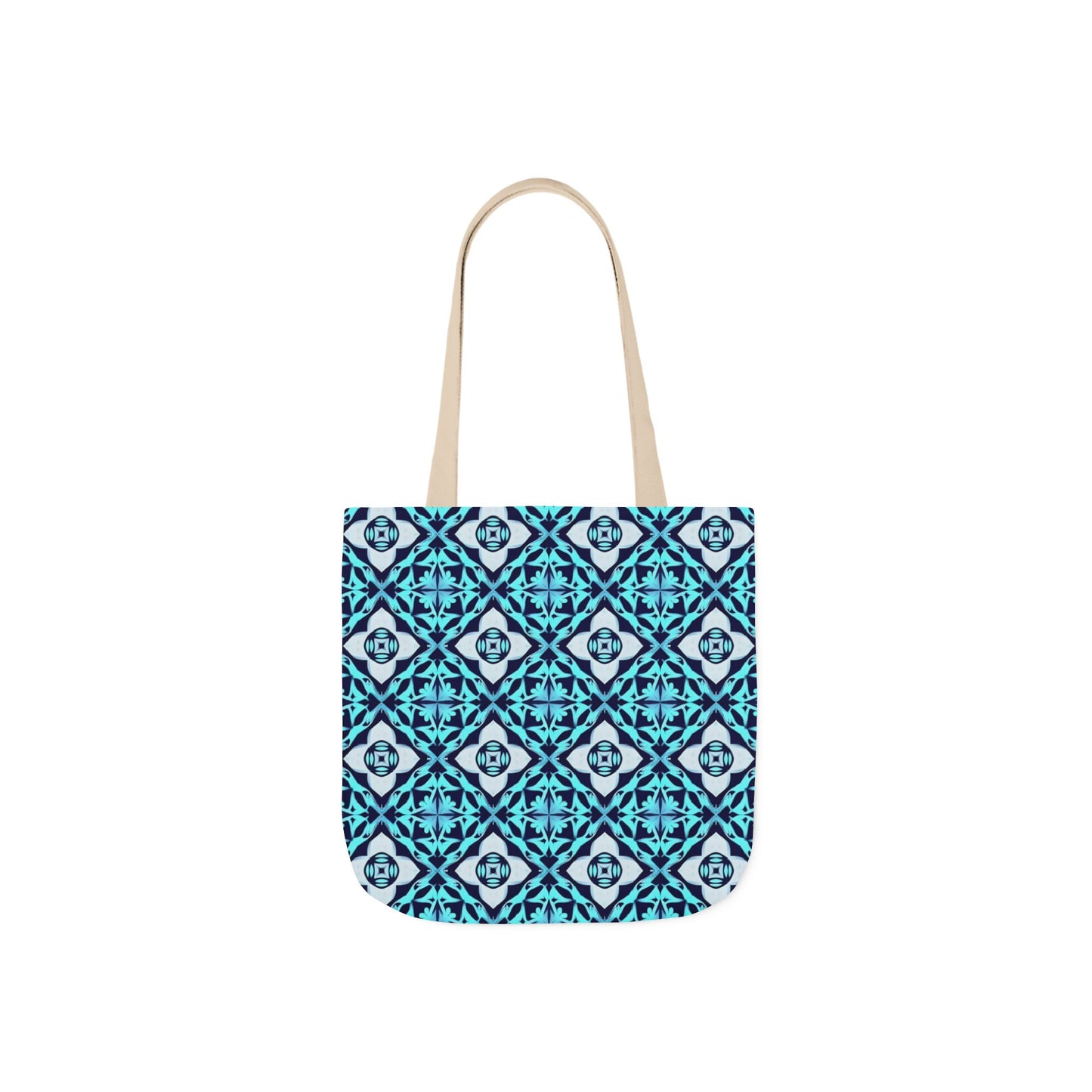 Gaia's Blue Geometric Tote Bag