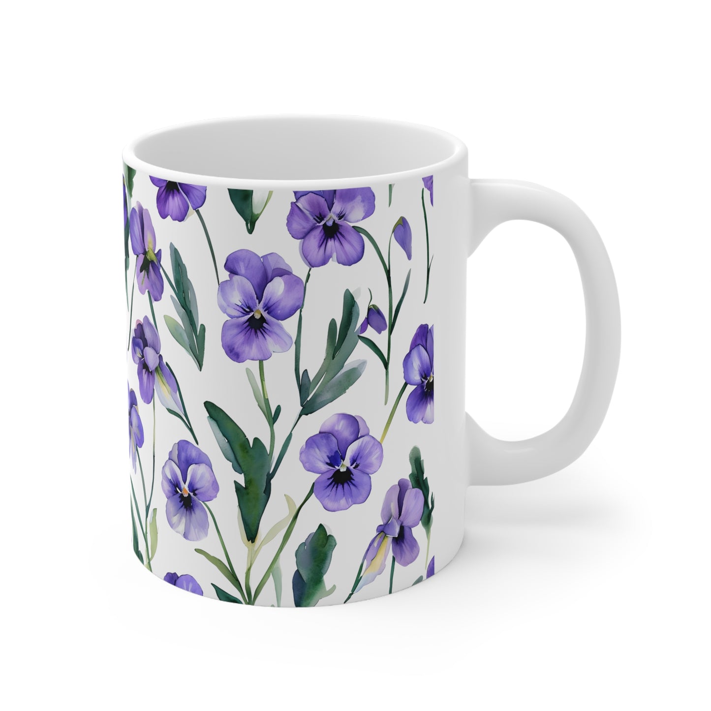 Vienna's Violet Ceramic Mug, Coffee Cup