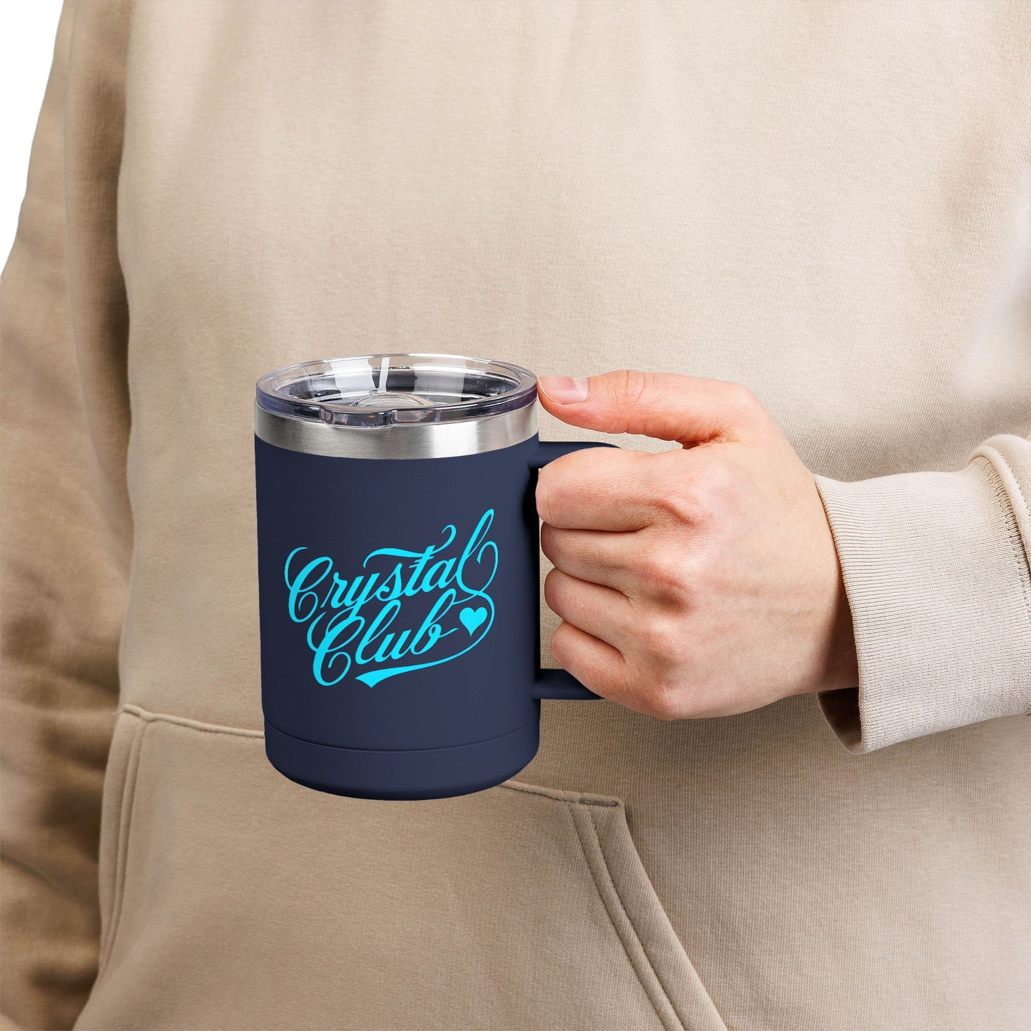 Blue Crystal Club Coffee Tumbler