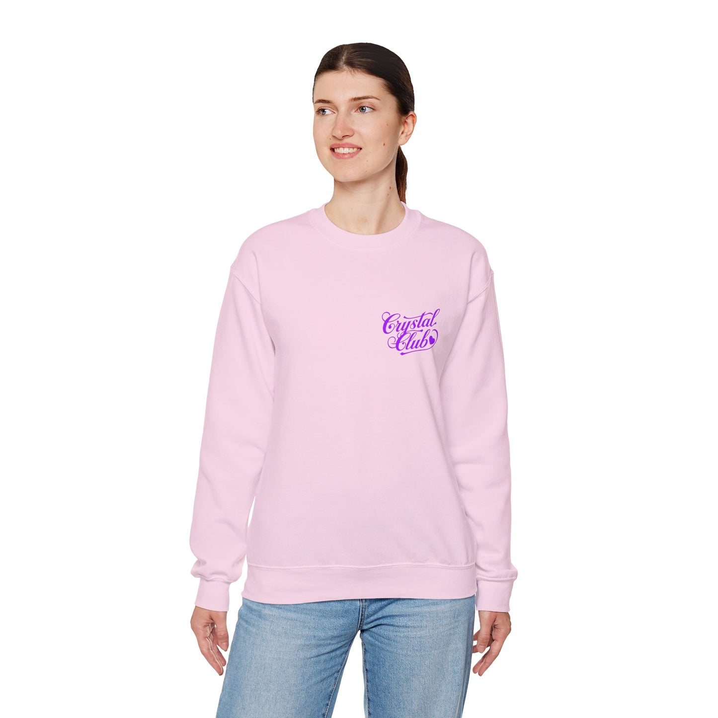 Purple Crystal Club Adult Sweatshirt - Crewneck