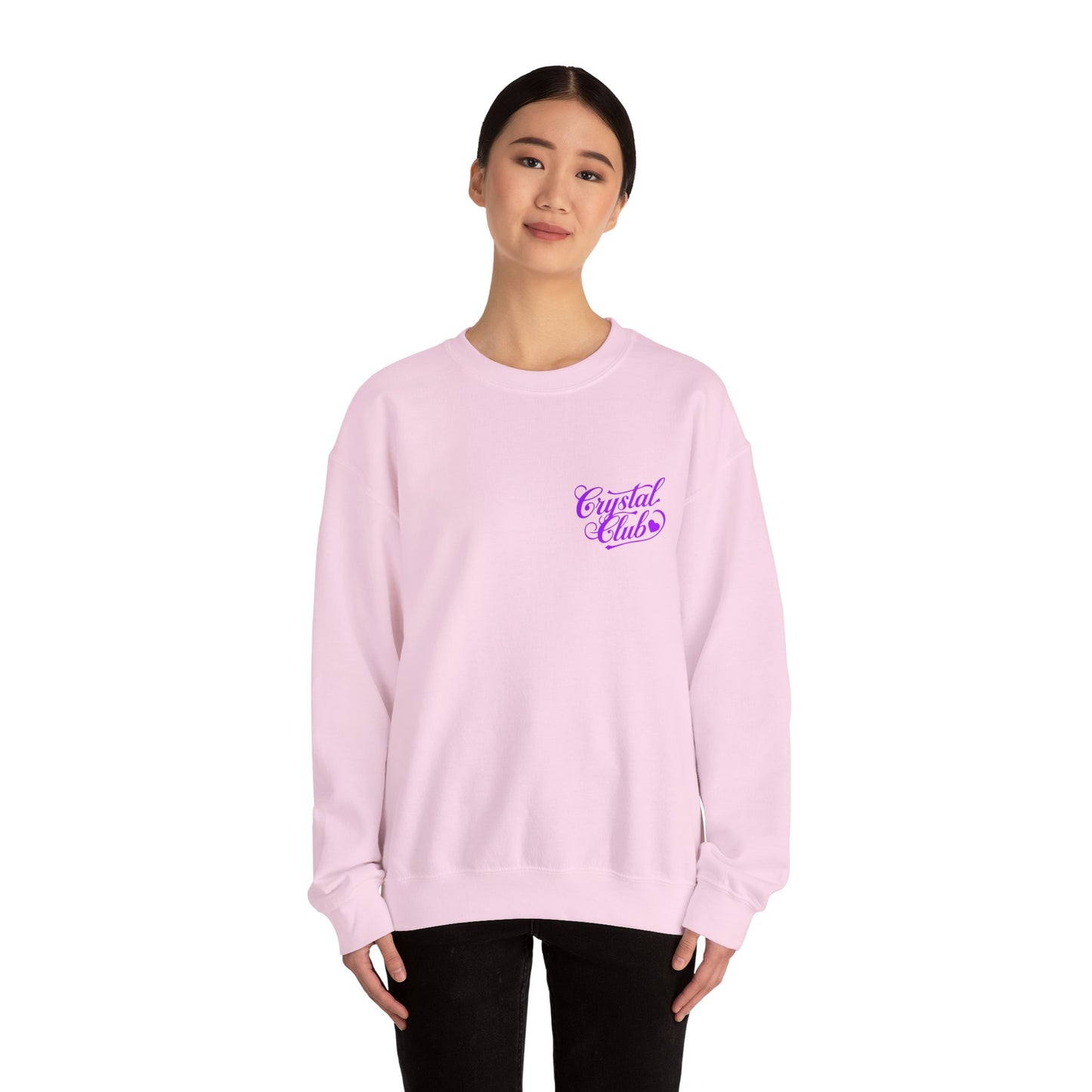 Purple Crystal Club Adult Sweatshirt - Crewneck