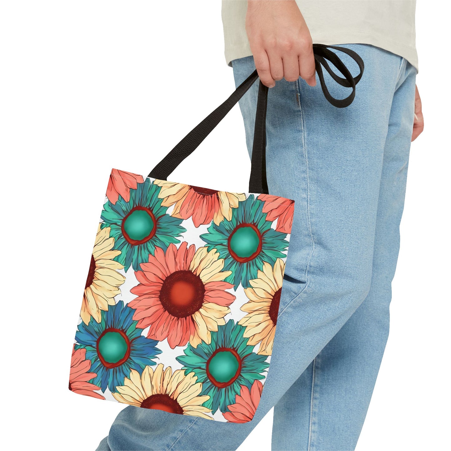 Coco's Colorful Sunflower Tote Bag