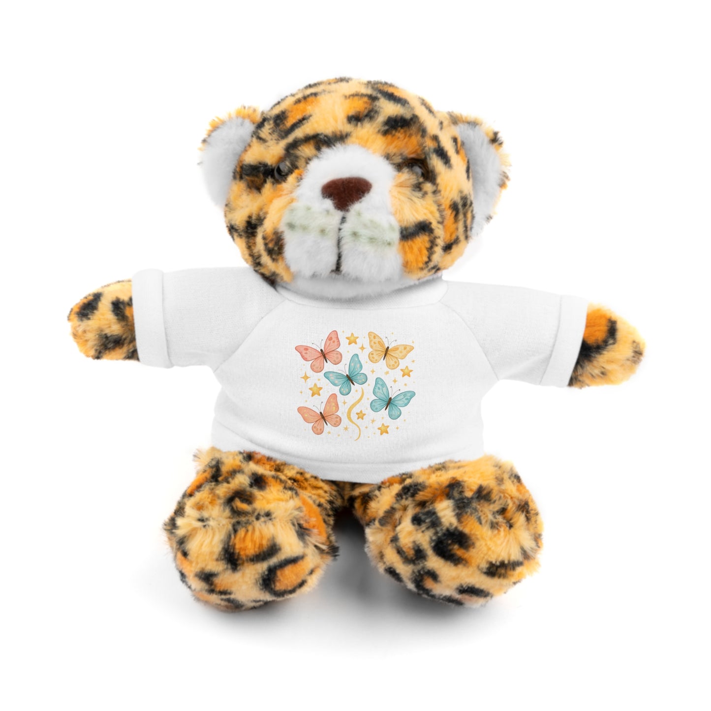 Butterfly & Stars Tee on Plush Animals