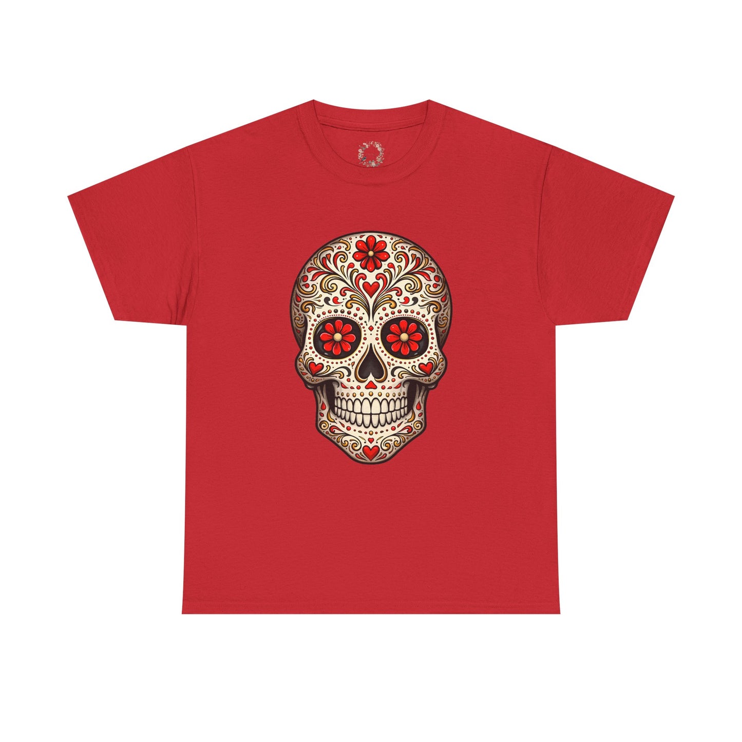 Ryker's Red Sugar Skull Adult Shirt