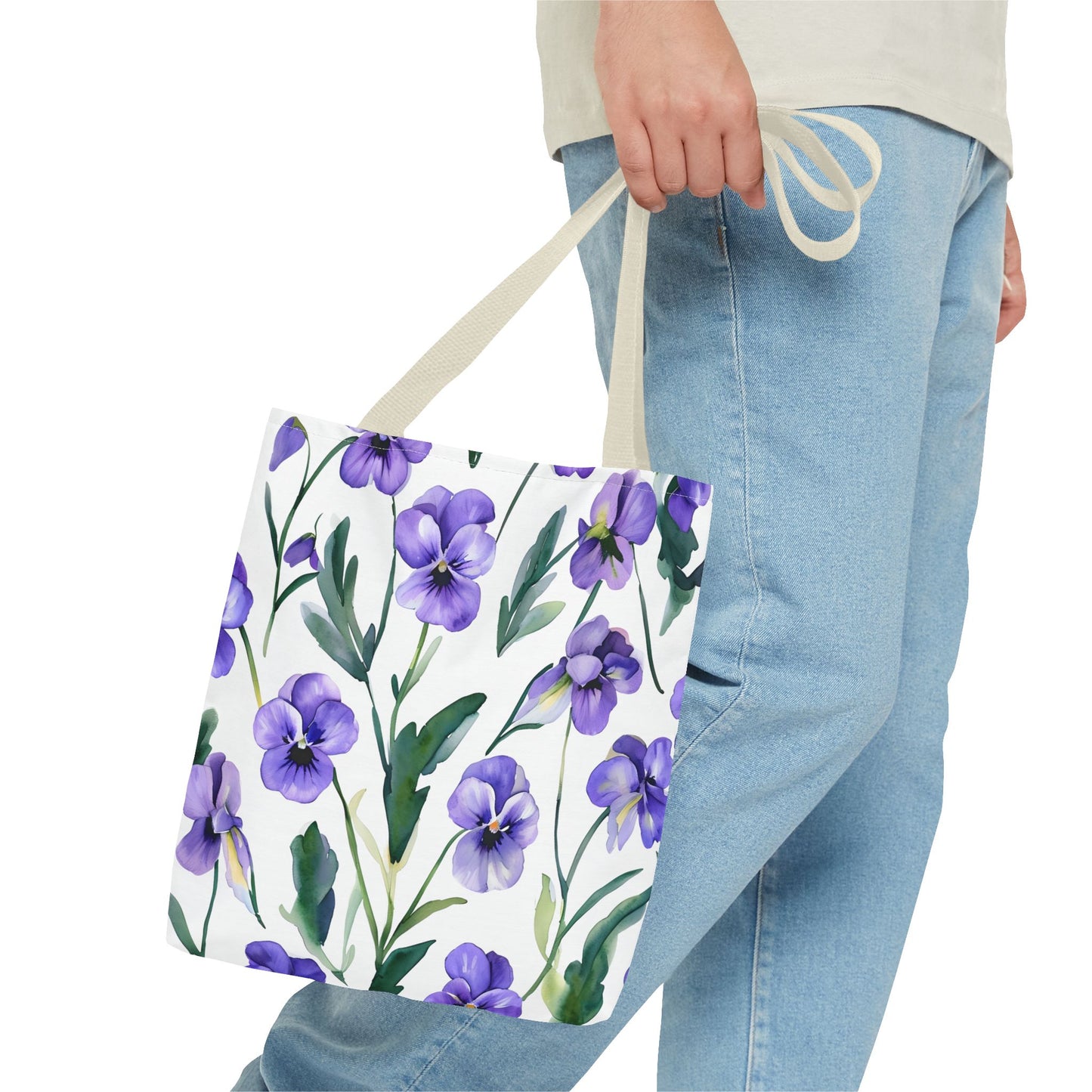 Perry's Pansy Floral Tote Bag