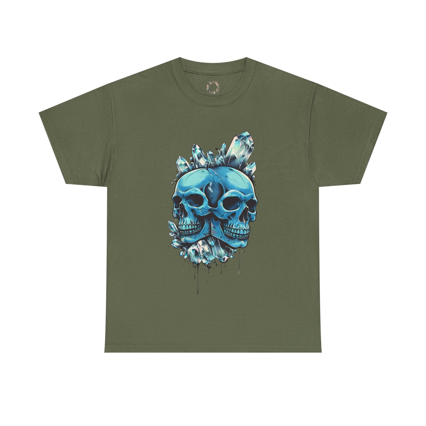 Buzz's Blue Double Skull Adult Shirt