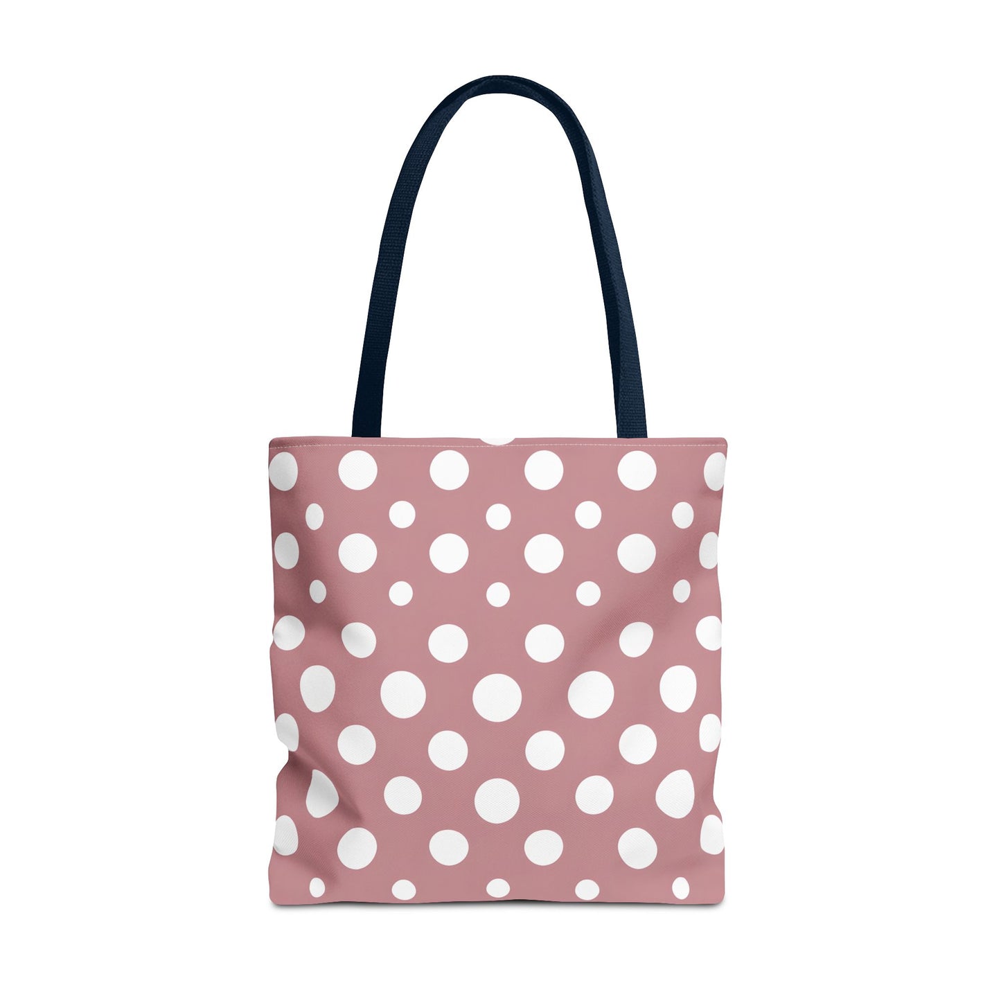 Chic Pink Polka Dot Tote Bag