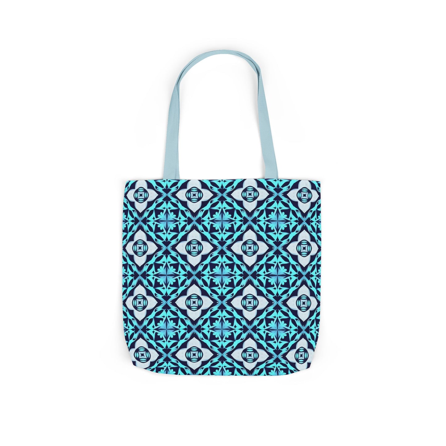 Gaia's Blue Geometric Tote Bag