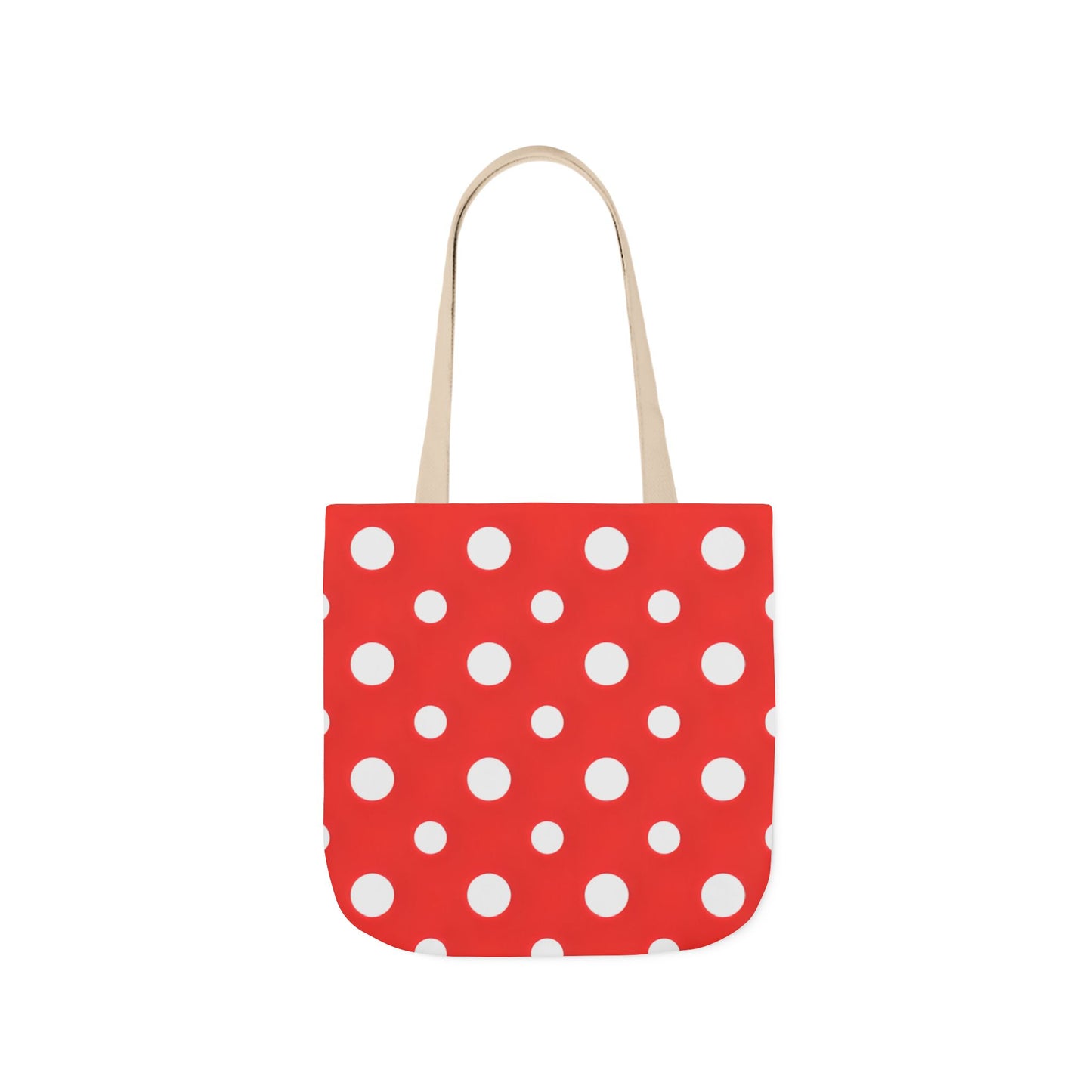 Reba's Red Polka Dot Canvas Tote Bag