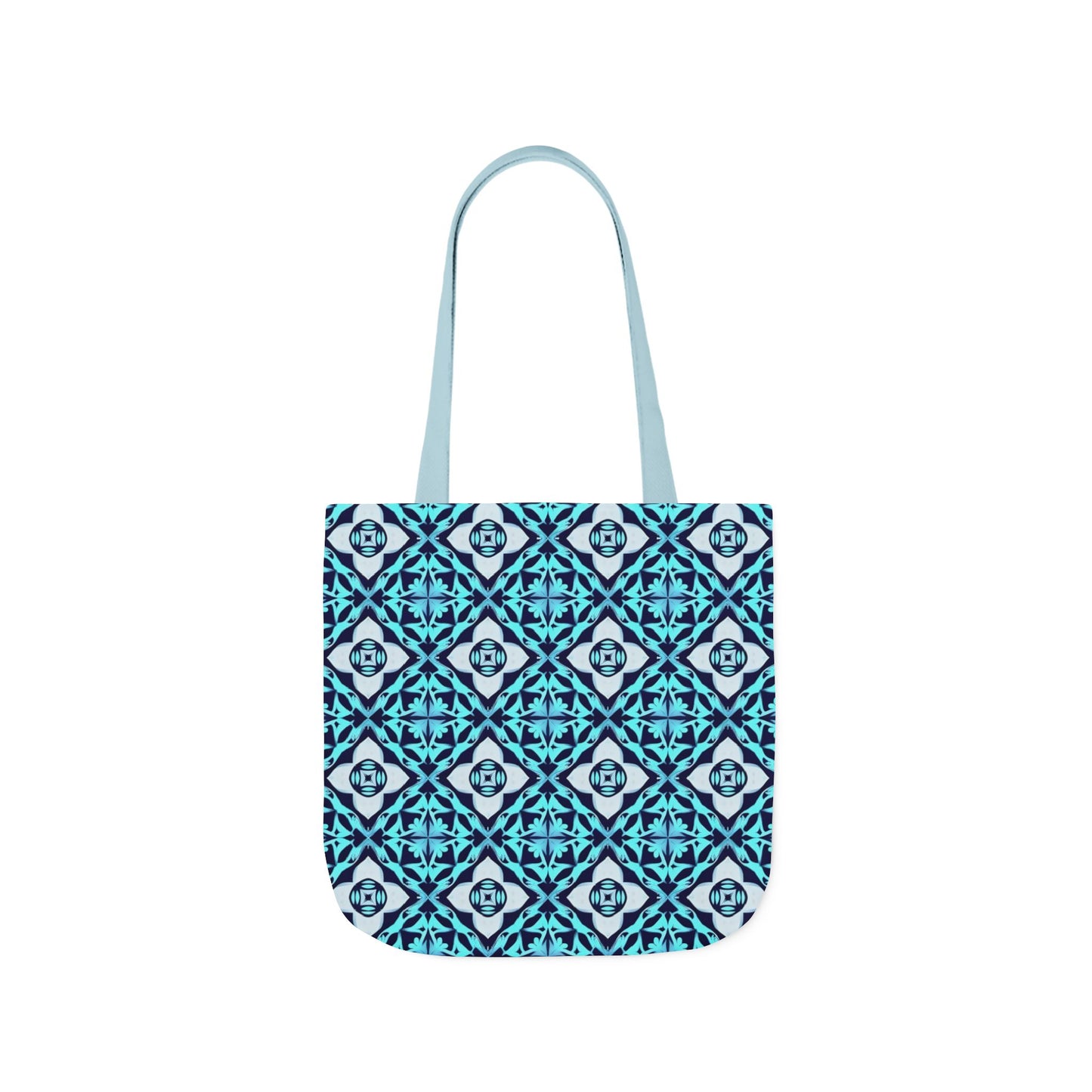 Gaia's Blue Geometric Tote Bag