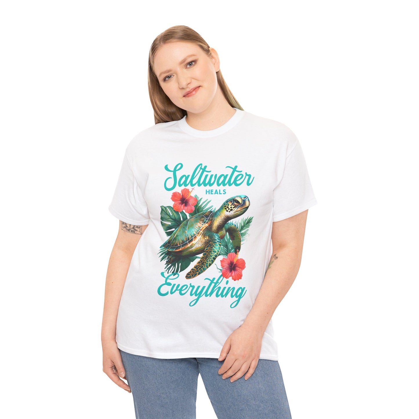 Sally's Saltwater Heals Everything Adult Shirt