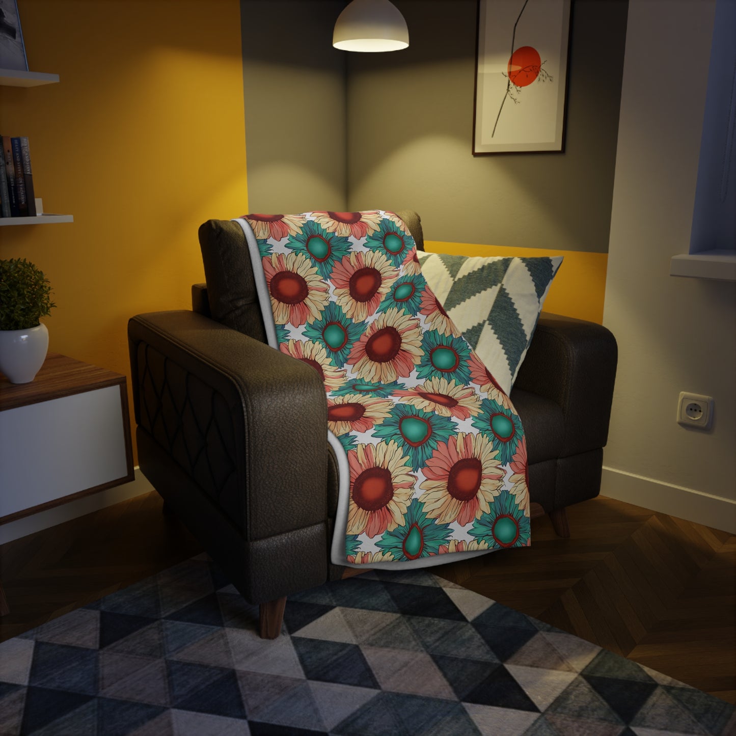 Sawyer's Sunflower Fleece Blanket