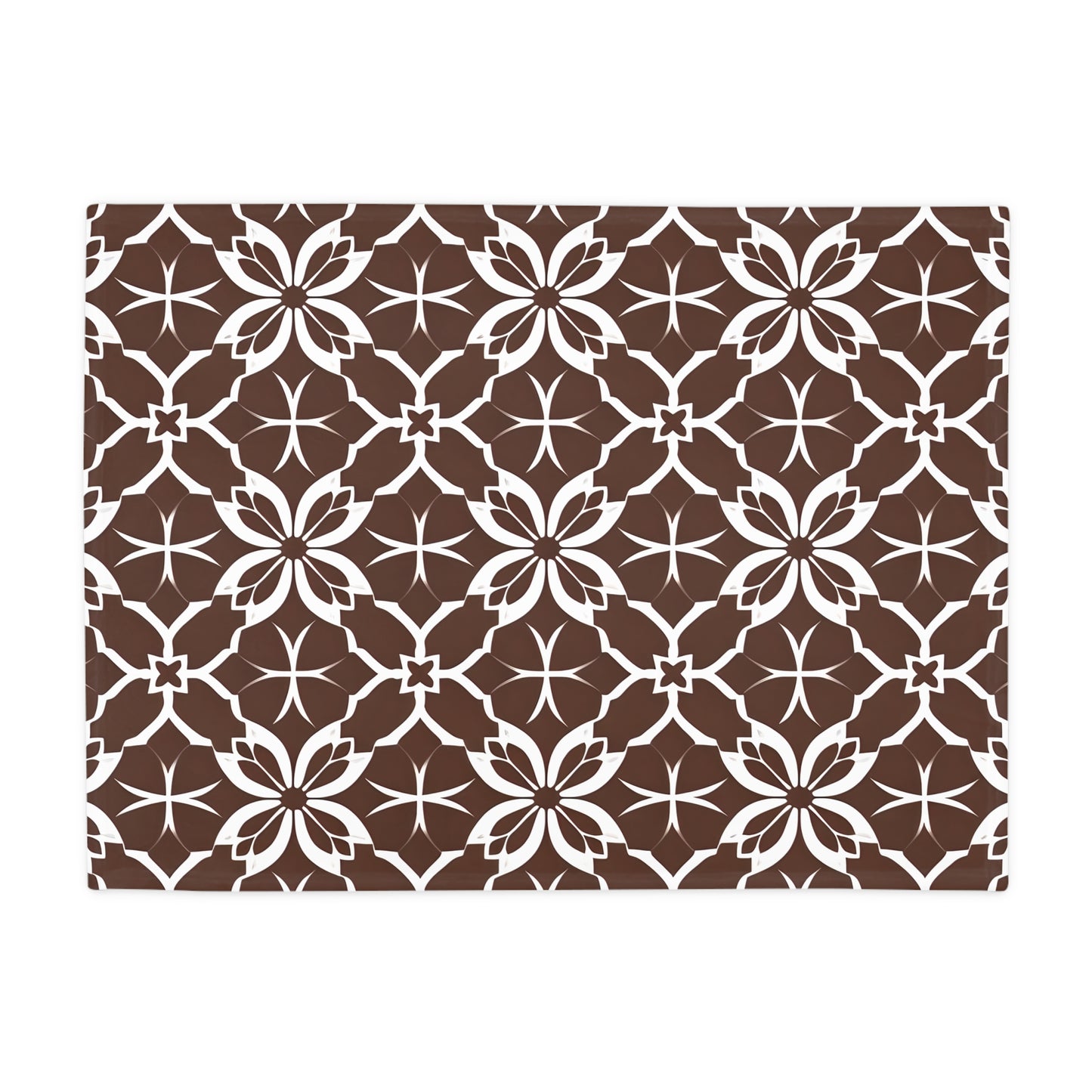 Bambi's Brown Tile Plush Fleece Blanket